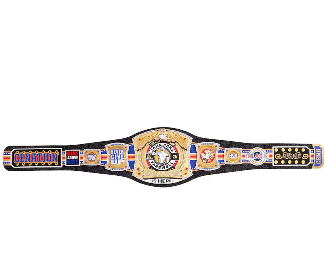 John Cena Farewell Tour 2025 Las Vegas Spinner Championship Replica Title Belt 2mm Brass  John Cena Farewell Tour 2025 Las Vegas Spinner Championship Replica Title Belt 2mm Brass