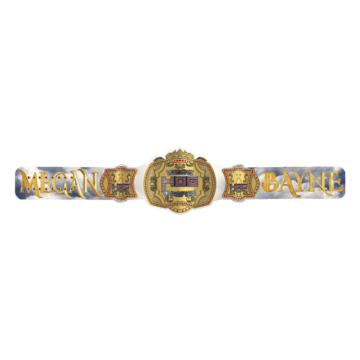 Custom Megan Bayne and Thekla Stardom Championship Belt 2mm Brass  Custom Megan Bayne and Thekla Stardom Championship Belt 2mm Brass