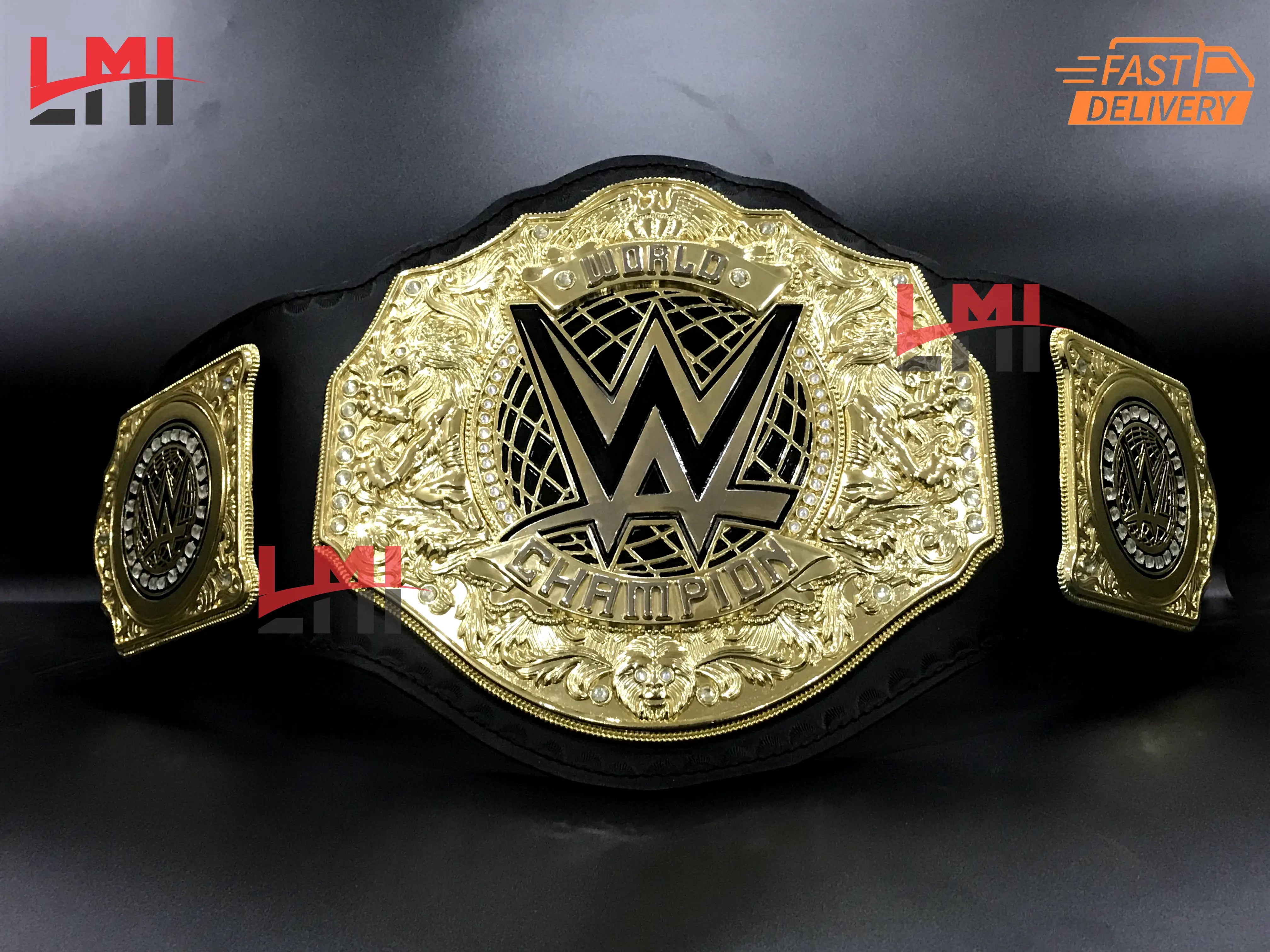 New World Heavyweight Championship Belt Replica Wrestling belt 6mm Diecast - LMI Championship Belts