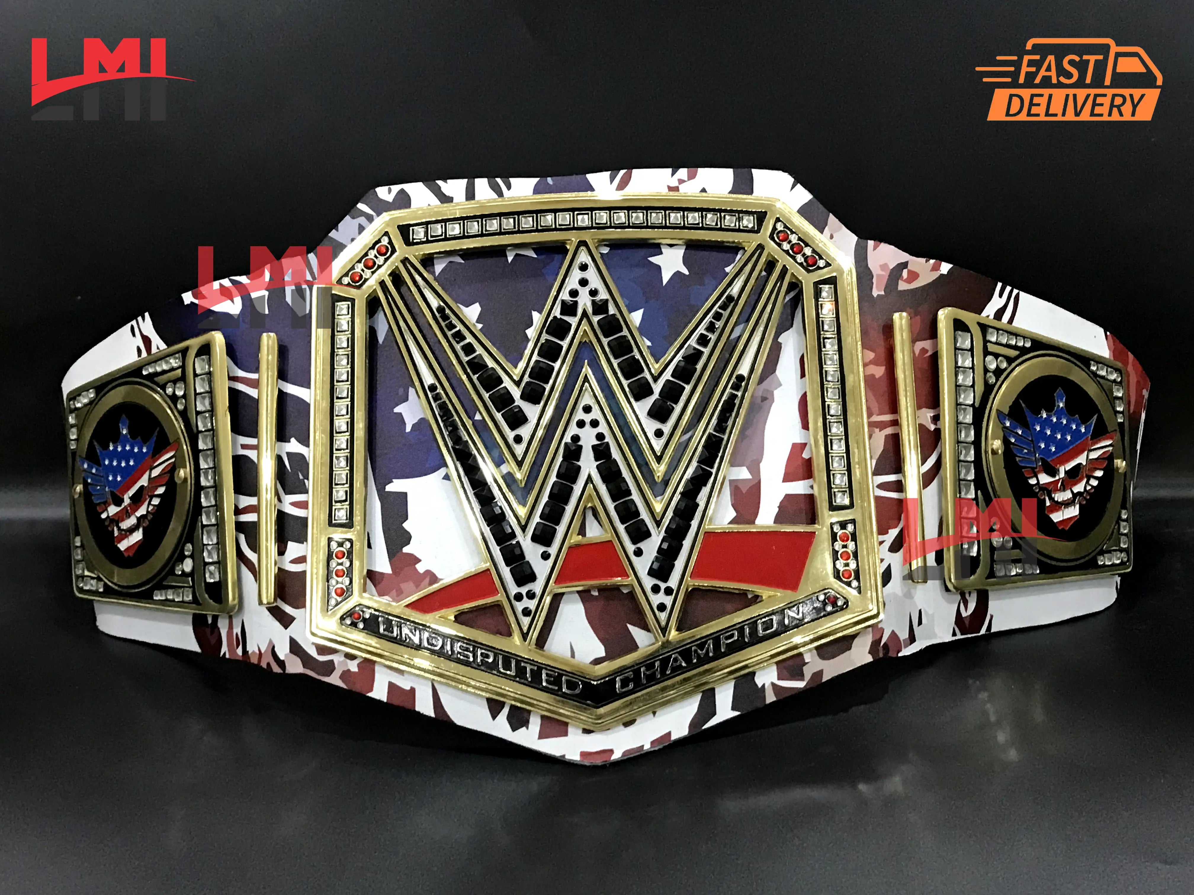 New Custom Cody Rhodes Championship Belt Wrestling Belt 4mm Diecast - LMI Championship Belts