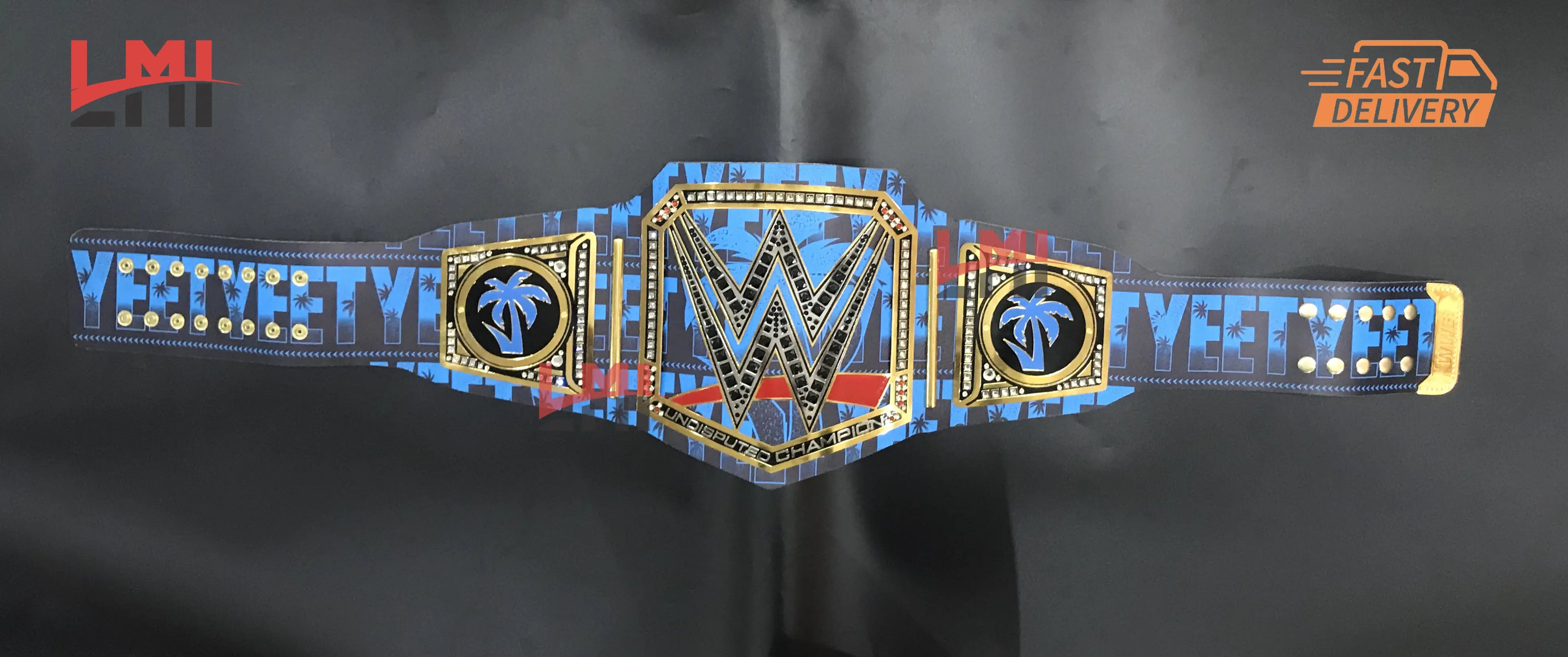Custom Yeet Jey Uso Championship Belt Wrestling Belt 2mm Brass 
