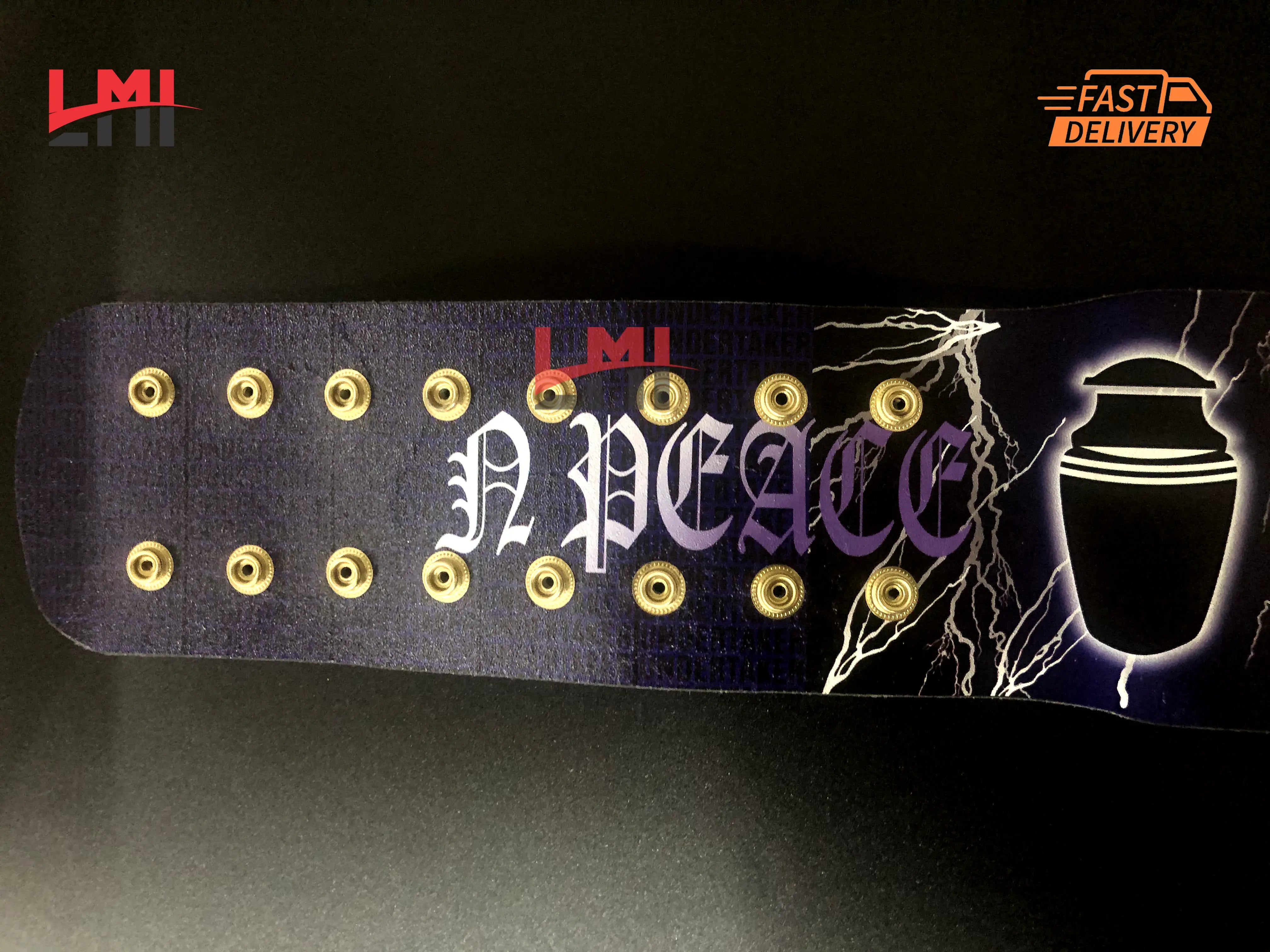 Custom Undertaker Big Gold World Heavyweight Championship Belt 2mm Brass - LMI Championship Belts