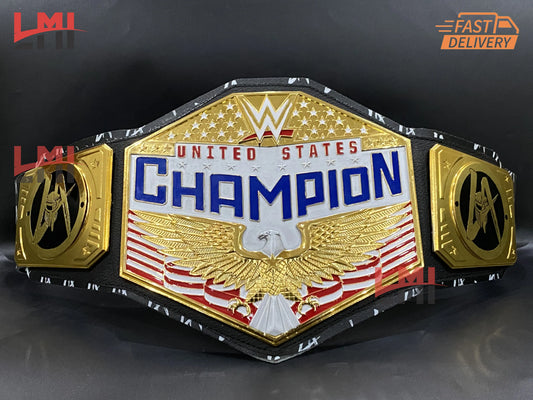 WWE La Knight Signature United States Championship Belt Replica Title Wrestling Belt 4mm - LMI Championship Belts