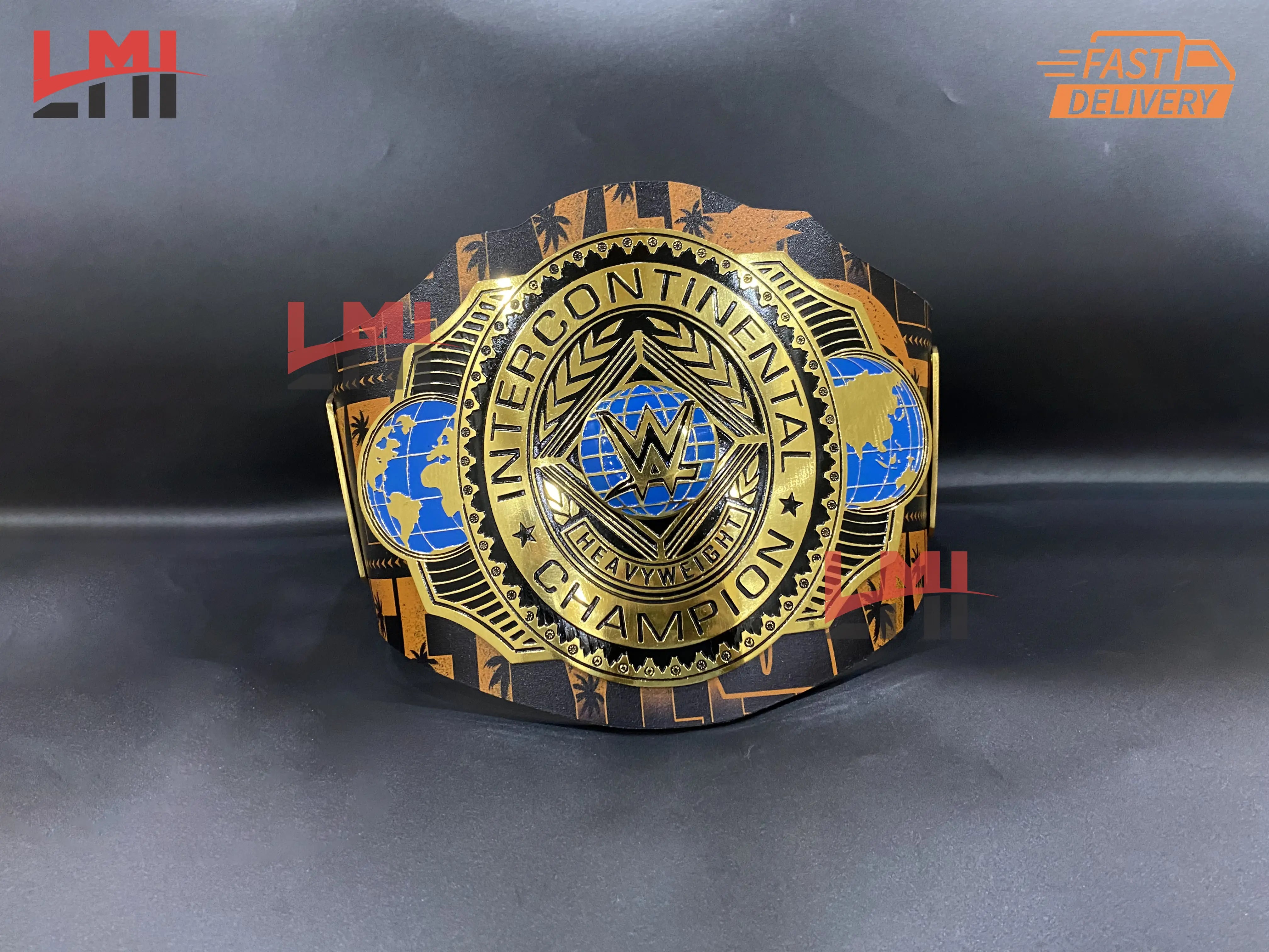 Custom Jey Uso Yeet Intercontinental Championship Belt Replica Wrestling Belt 2mm Brass 