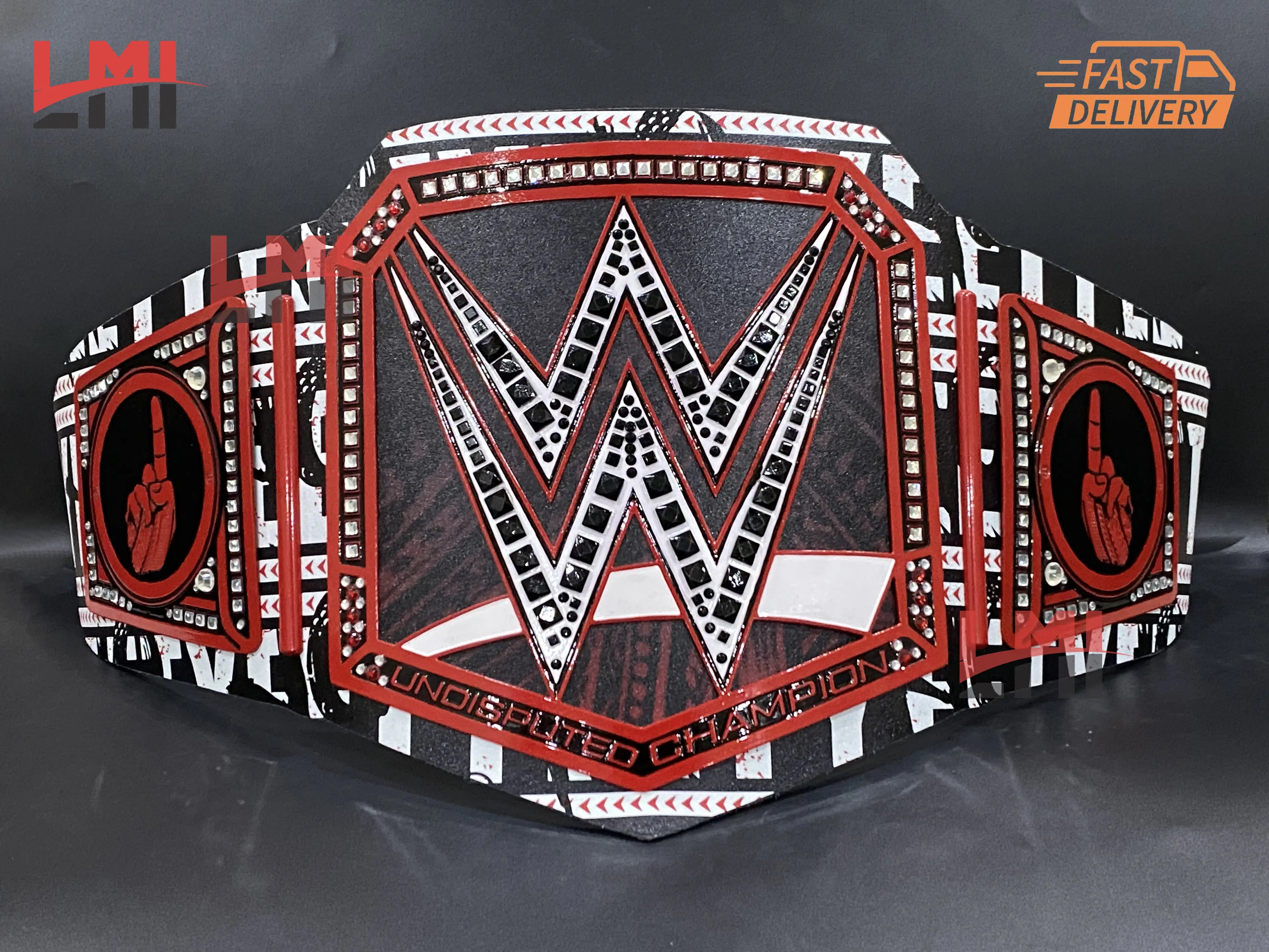 Custom No Yeet Championship Wrestling Belt 2mm Brass - LMI Championship Belts