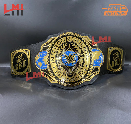 Jey Uso Yeet Intercontinental Championship Belt Wrestling Belt 2mm Brass 