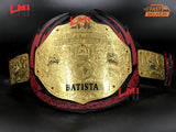 Custom Batista Big Gold World Heavyweight Championship Belt 2mm Brass 