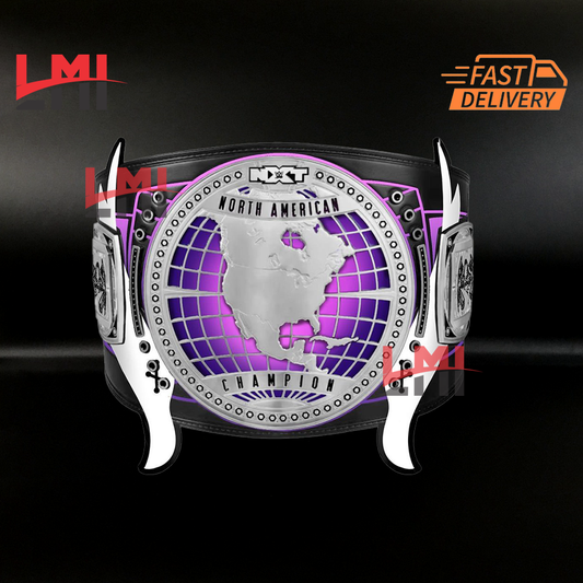 Custom Dominik Mysterio NXT North American Championship Belt 2mm Brass - LMI Championship Belts