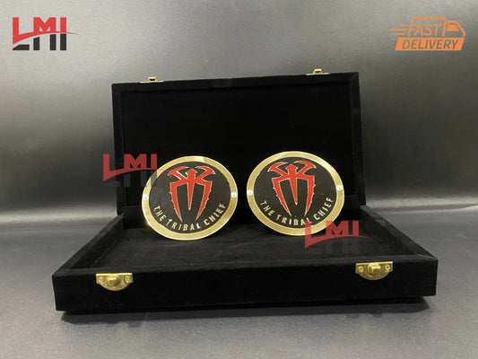 WWE Roman Reigns Tribal Chief Signature Black Side Plates 4mm 