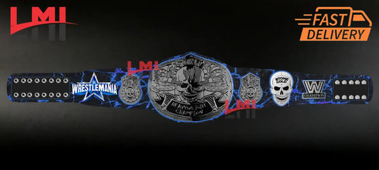 Custom Smoking Skull Limited Edition Replica Championship Belt Wrestling 2mm Brass - LMI Championship Belts
