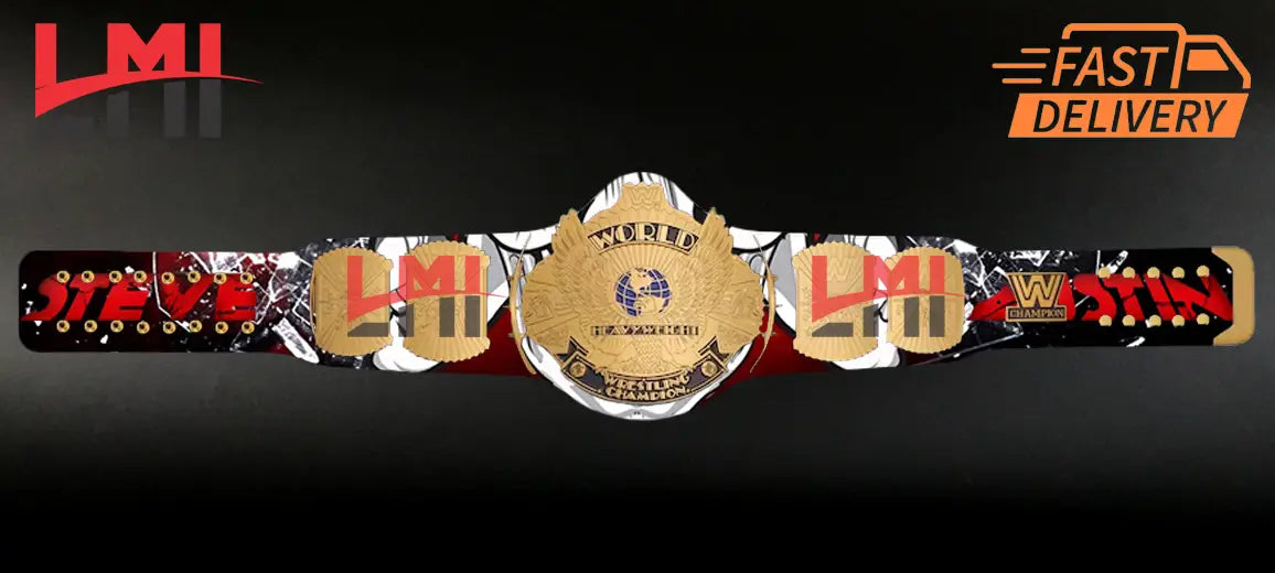 Stone Cold Steve Austin Custom Winged Eagle Championship Belt 2mm Brass - LMI Championship Belts