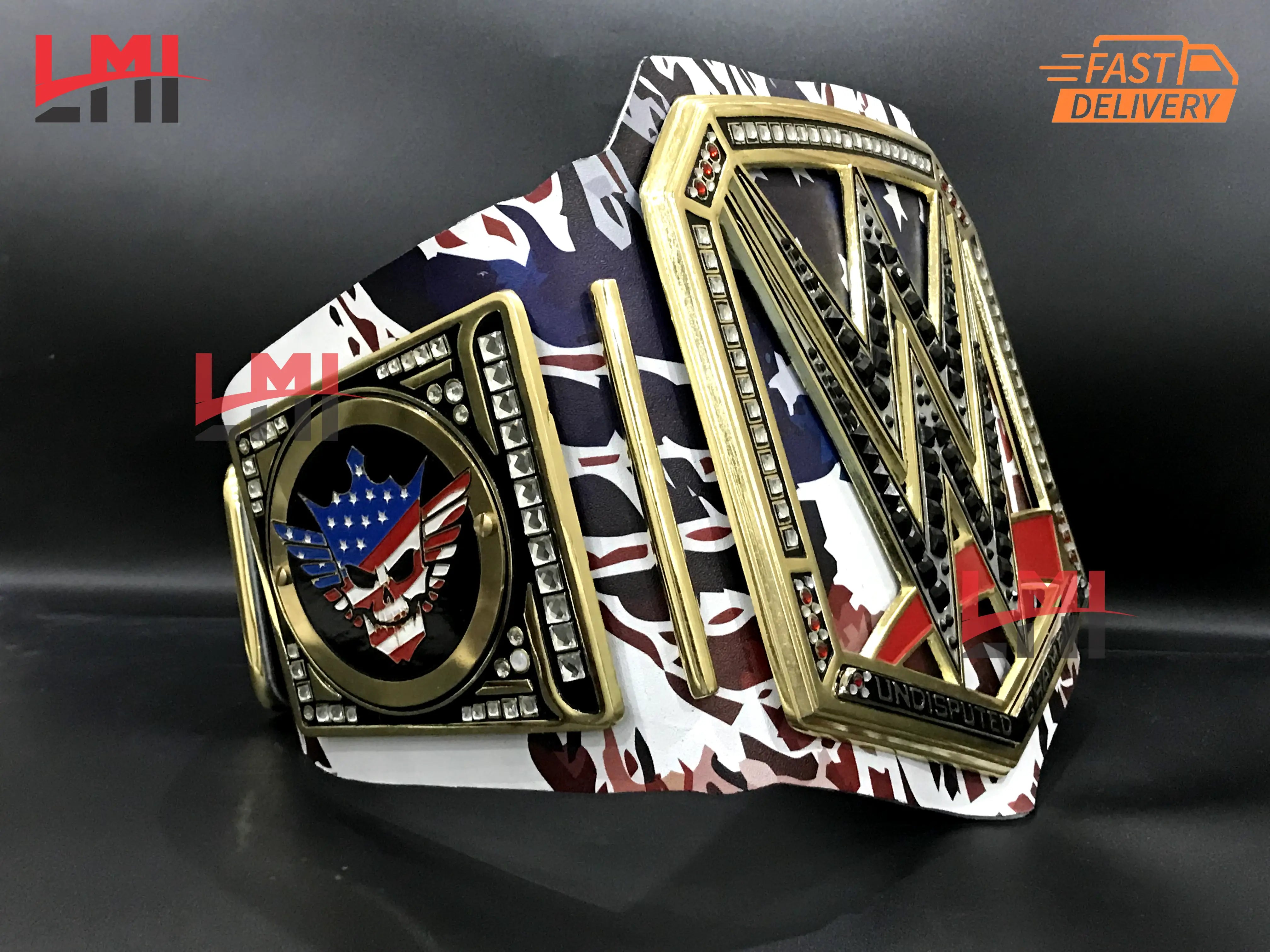 New Custom Cody Rhodes Championship Belt Wrestling Belt 4mm Diecast - LMI Championship Belts