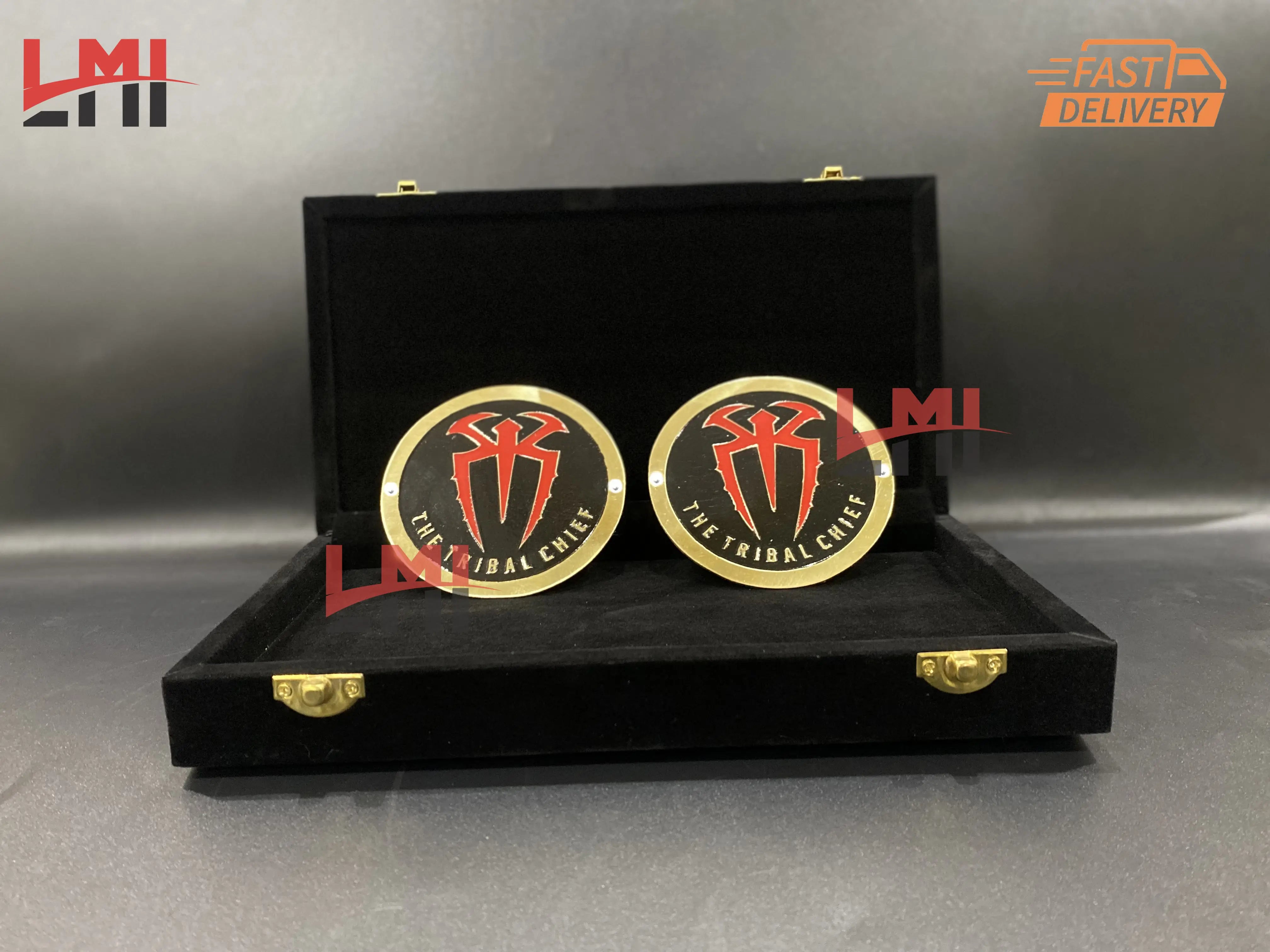 WWE Roman Reigns Tribal Chief Signature Black Side Plates 4mm 