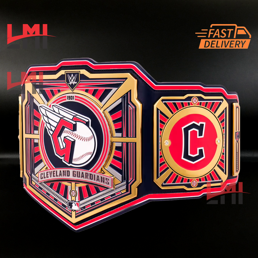 Cleveland Guardians WWE Legacy MLB Championship Belt 2MM Brass - LMI Championship Belts