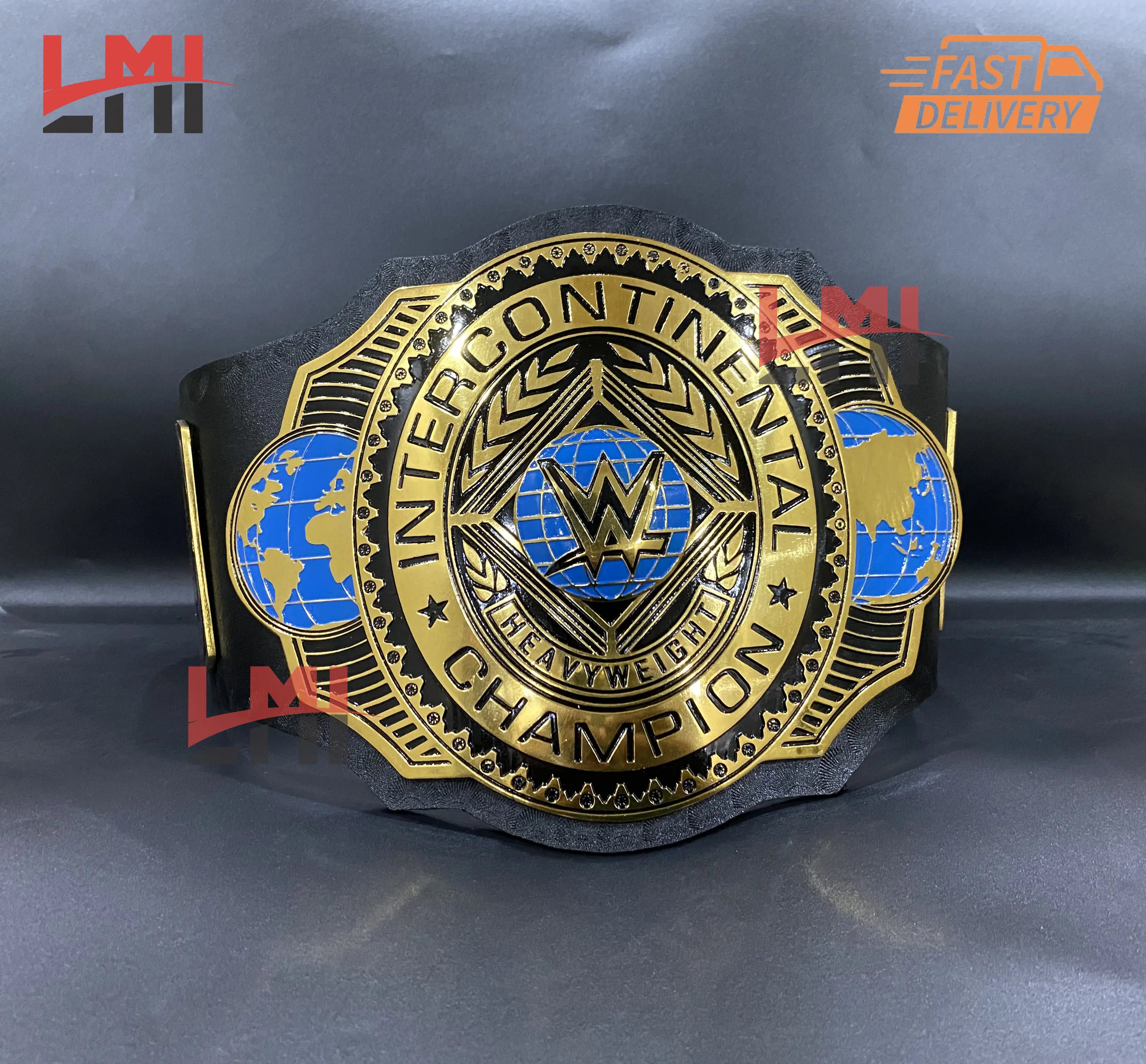 Jey Uso Yeet Intercontinental Championship Belt Wrestling Belt 2mm Brass 