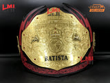 Custom Batista Big Gold World Heavyweight Championship Belt 2mm Brass 