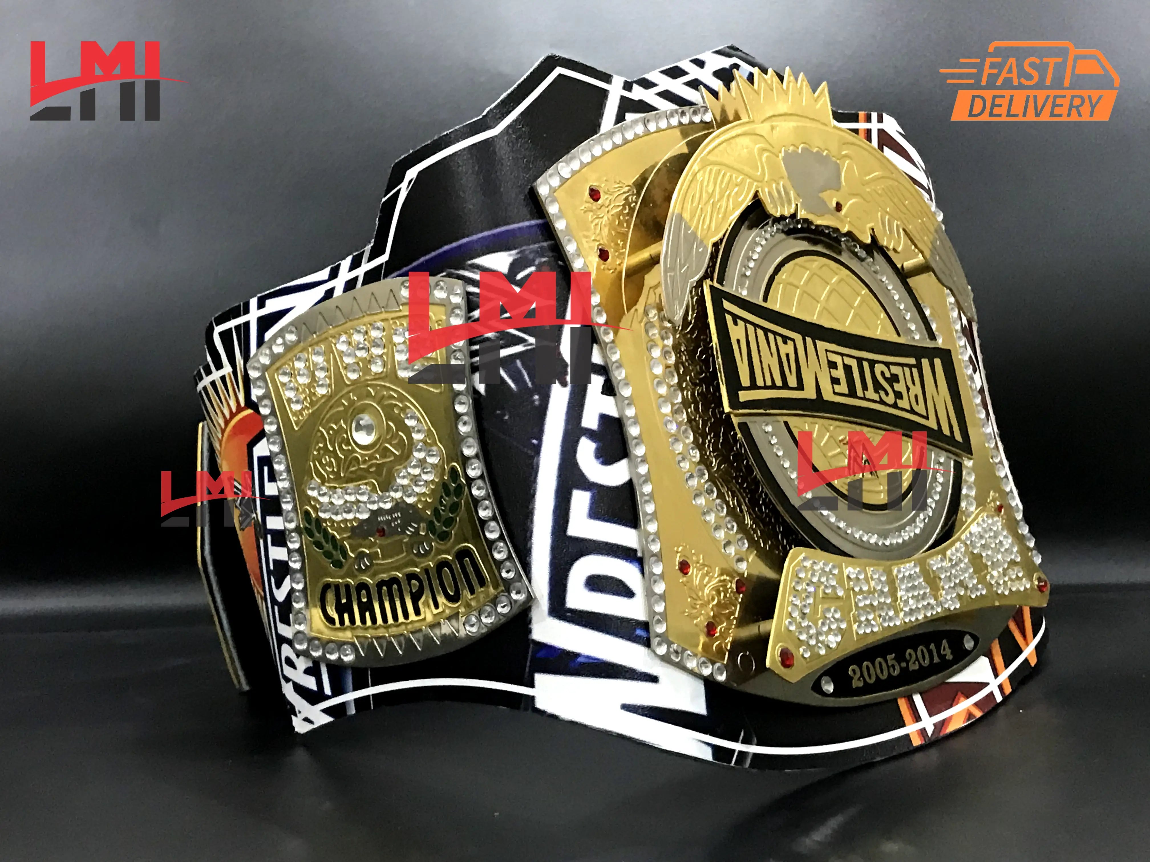 Wrestlemania 40 Spinner World Heavyweight Championship Belt - LMI Championship Belts