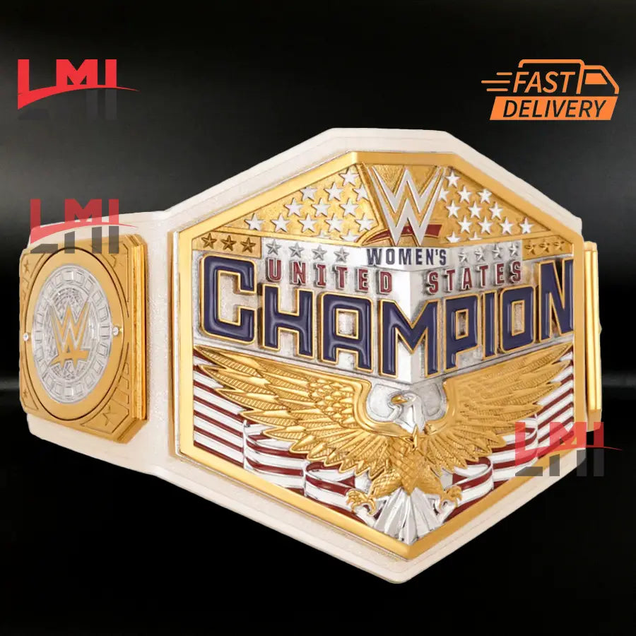 WWE Women's United States Championship Belt Wrestling 2mm Brass - LMI Championship Belts