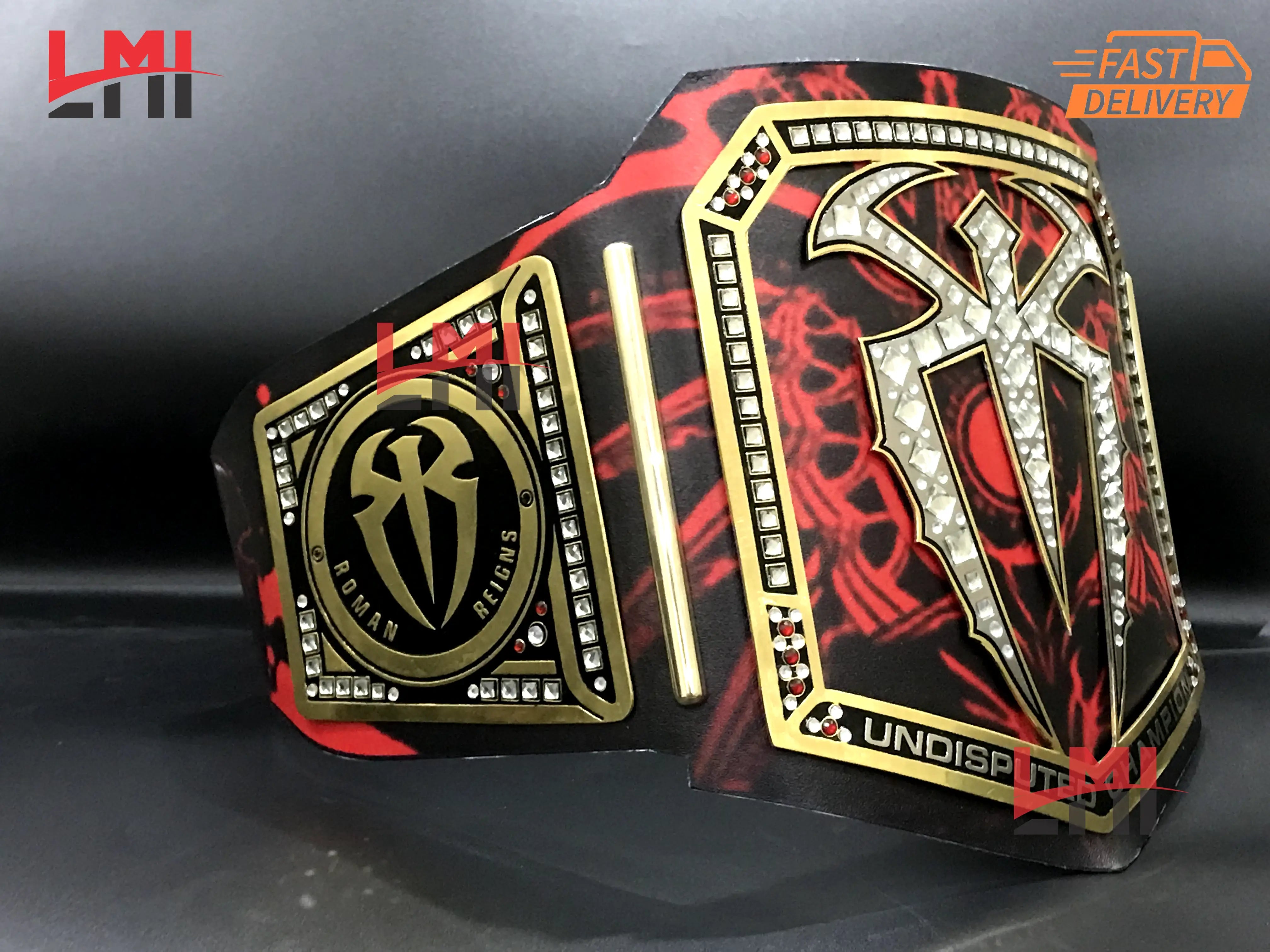 Custom Roman Reigns Universal Replica Championship Belt 2mm Brass 