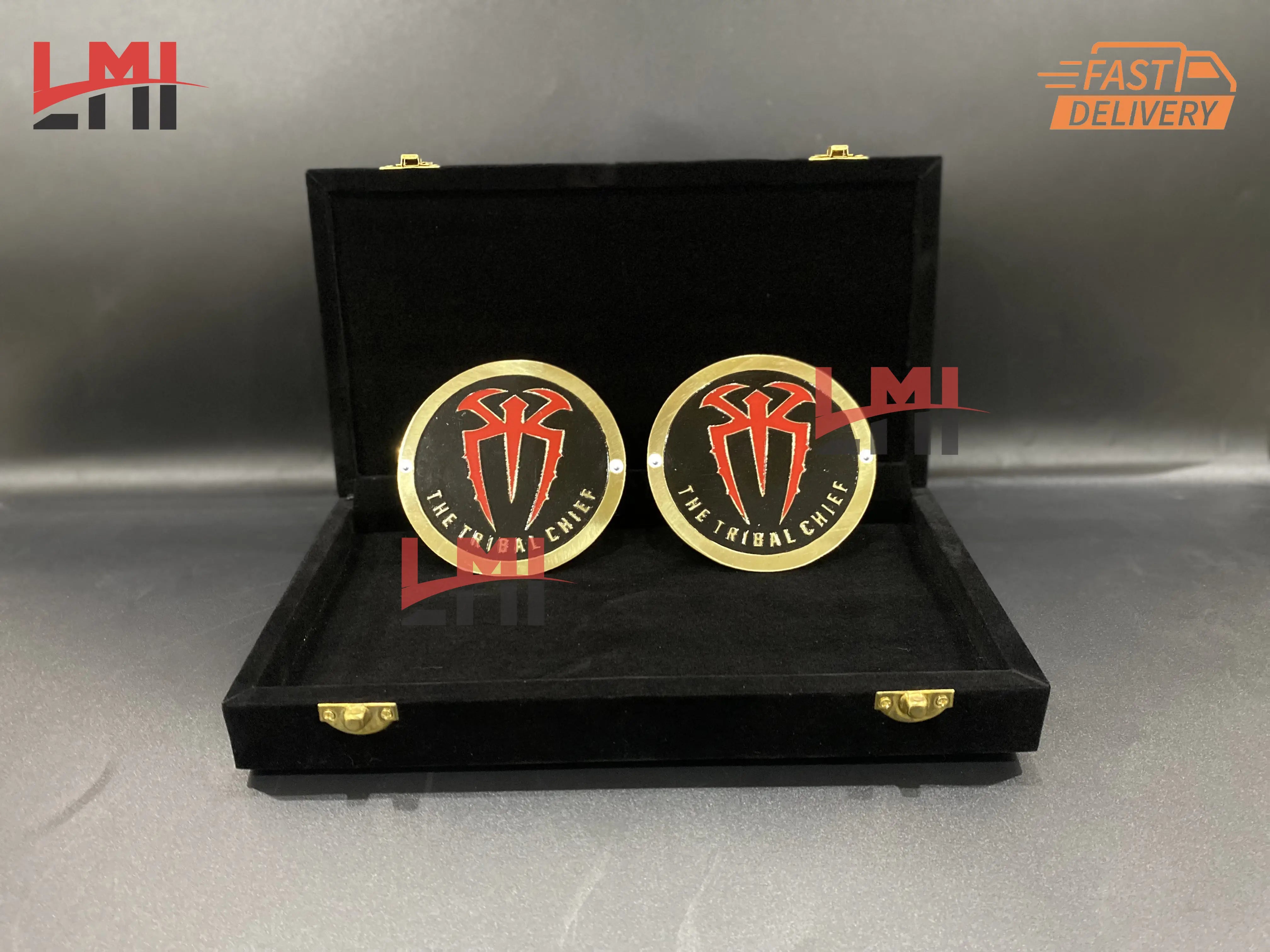 WWE Roman Reigns Tribal Chief Signature Black Side Plates 4mm 