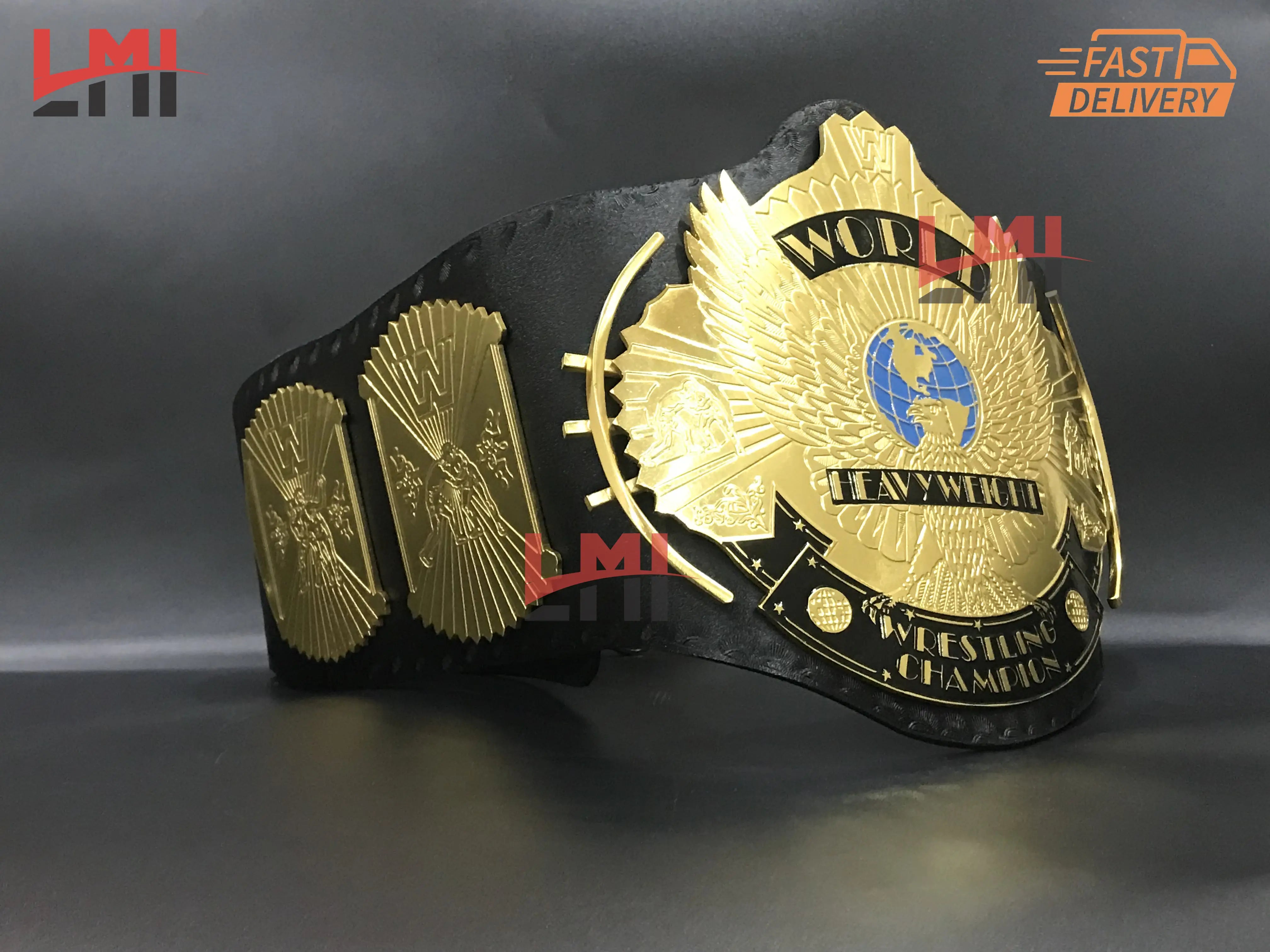 WWE Winged Eagle Championship Belt Wrestling Replica Belt 2mm - LMI Championship Belts