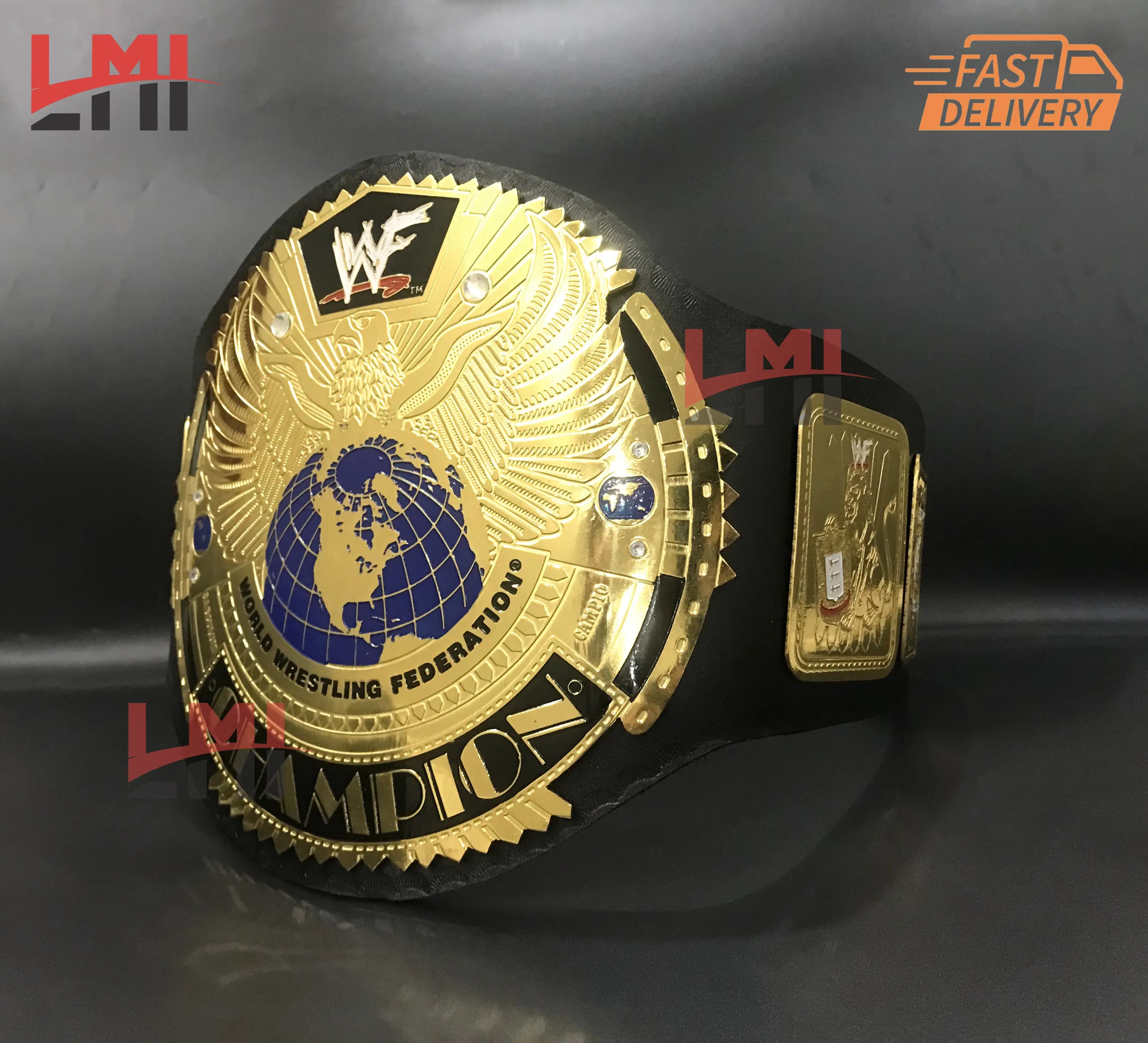 WWF Big Eagle Championship Belt Wrestling Replica Belt 2mm - LMI Championship Belts