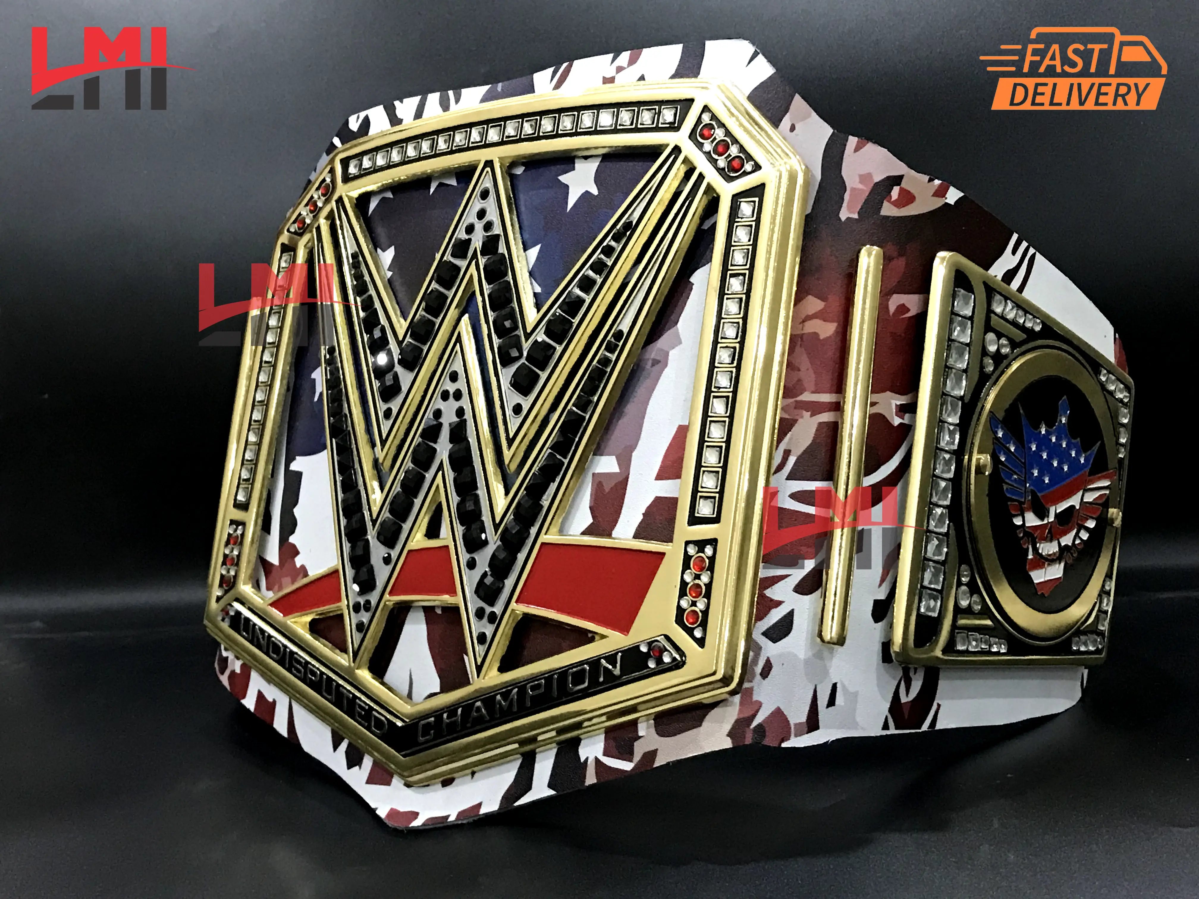 New Custom Cody Rhodes Championship Belt Wrestling Belt 4mm Diecast - LMI Championship Belts
