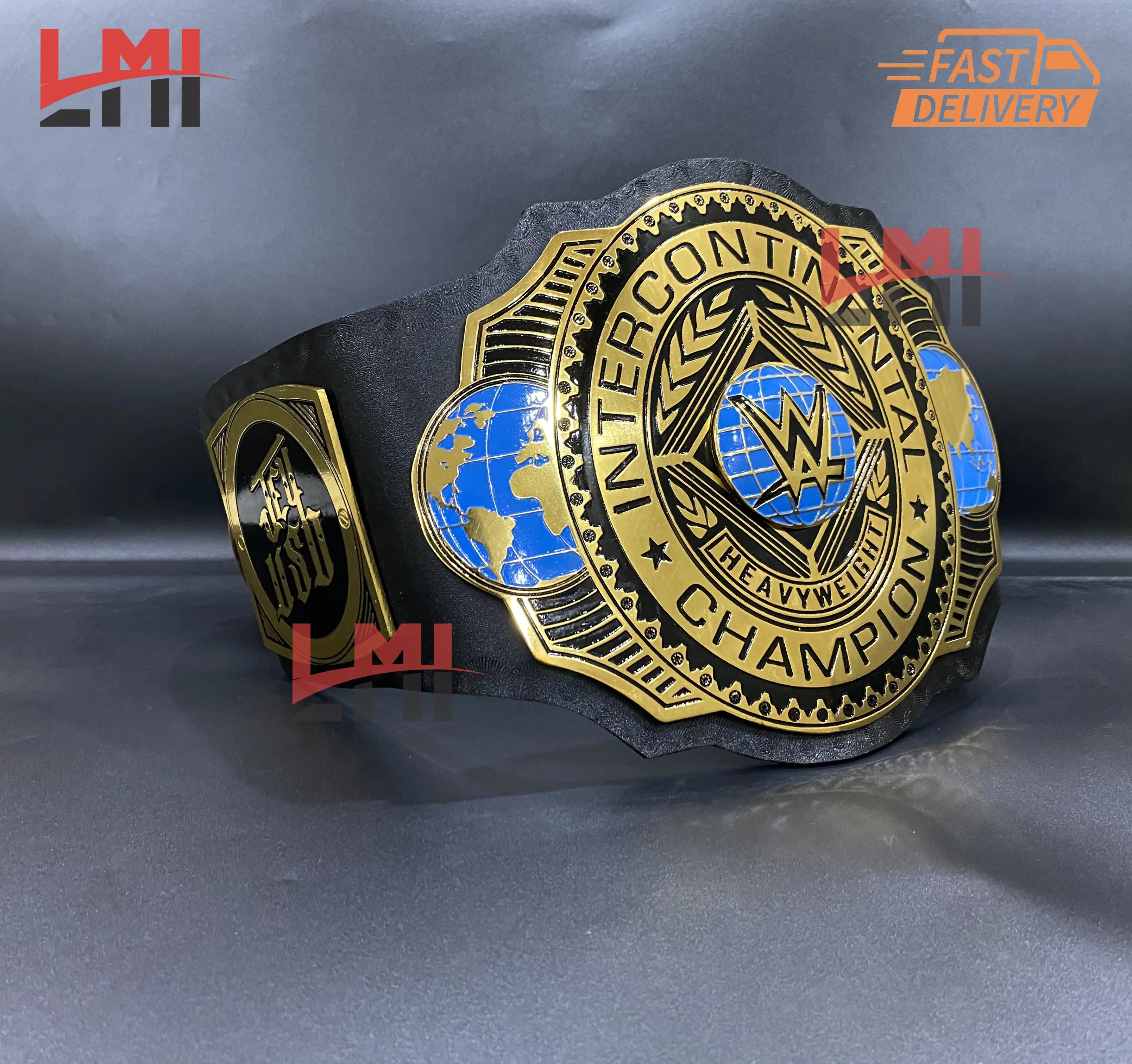 Jey Uso Yeet Intercontinental Championship Belt Wrestling Belt 2mm Brass 