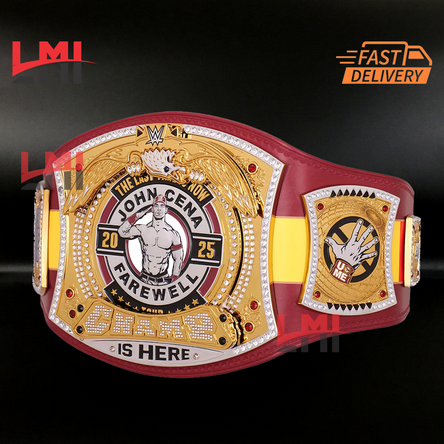 John Cena Farewell Tour 2025 Brussels Spinner Championship Belt Wrestling 