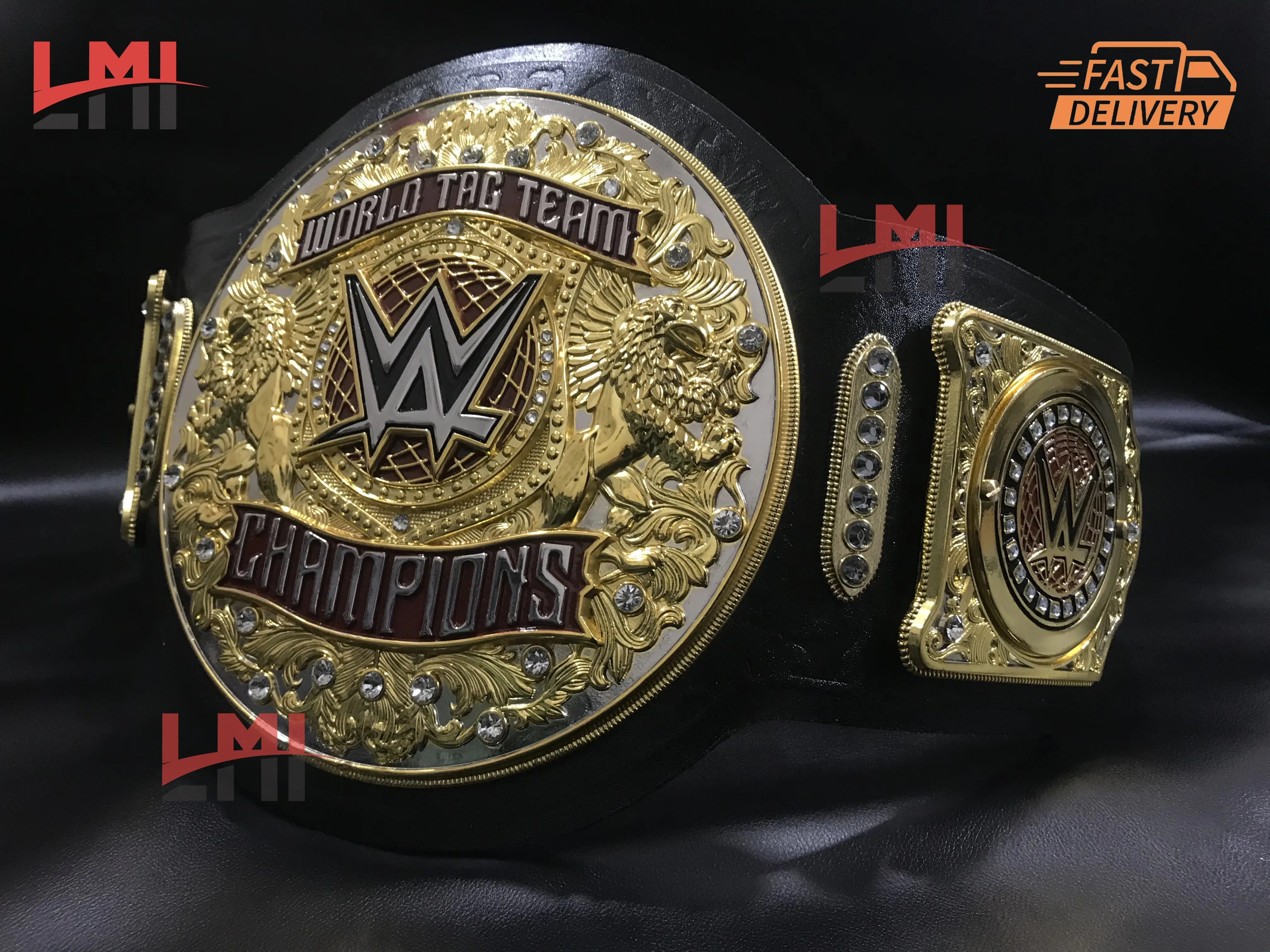 WWE New World Tag Team Heavyweight Replica Wrestling Championship Belt 6mm Diecast - LMI Championship Belts