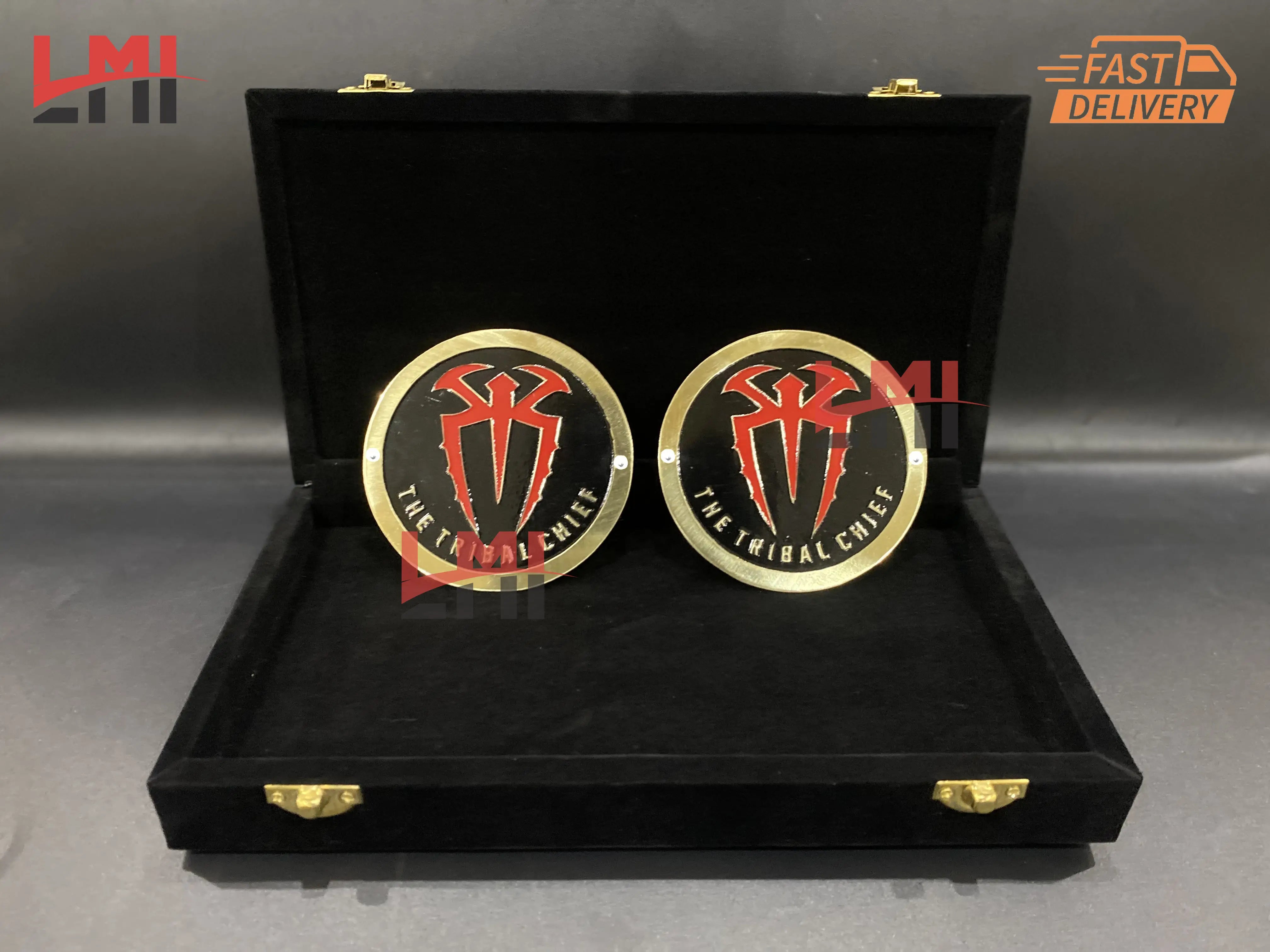 WWE Roman Reigns Tribal Chief Signature Black Side Plates 4mm 