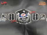 Custom Smoking Skull Spinner Replica Championship Belt Wrestling 2mm Brass - LMI Championship Belts