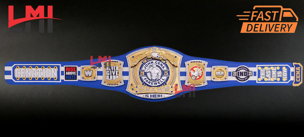 John Cena Farewell Tour 2025 Indianapolis Spinner Championship Belt Wrestling 2mm Brass 
