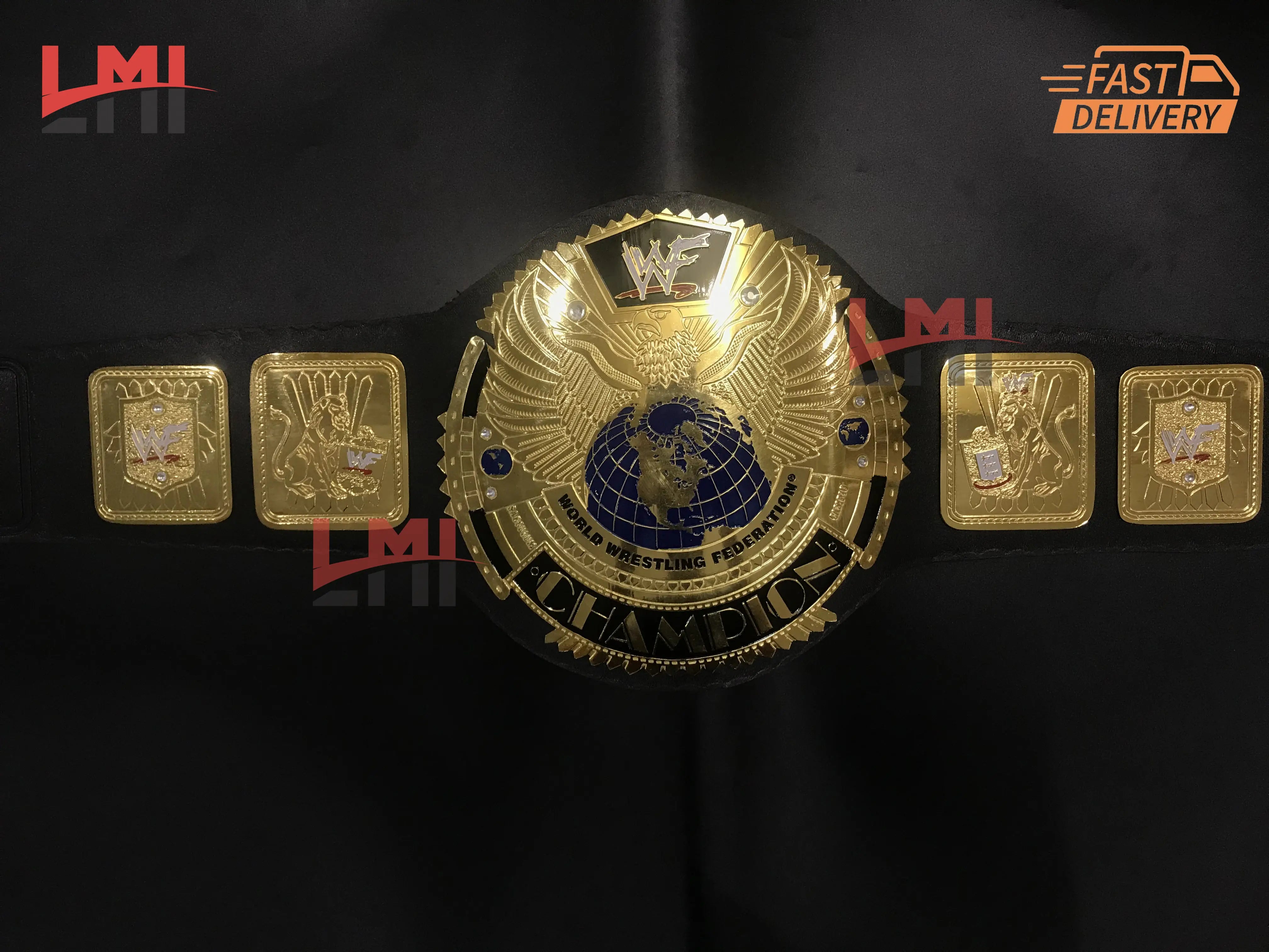 WWF Big Eagle Championship Belt Wrestling Replica Belt 2mm - LMI Championship Belts