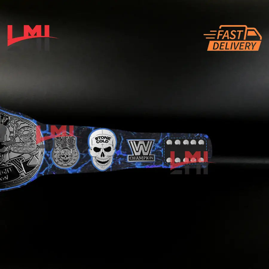 Custom Smoking Skull Limited Edition Replica Championship Belt Wrestling 2mm Brass - LMI Championship Belts