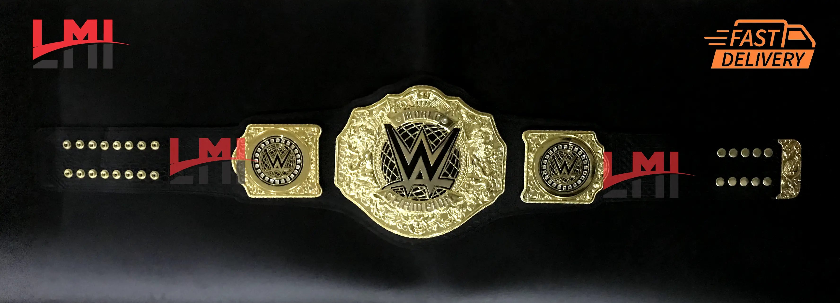 New World Heavyweight Championship Belt Replica Wrestling belt 6mm Diecast - LMI Championship Belts