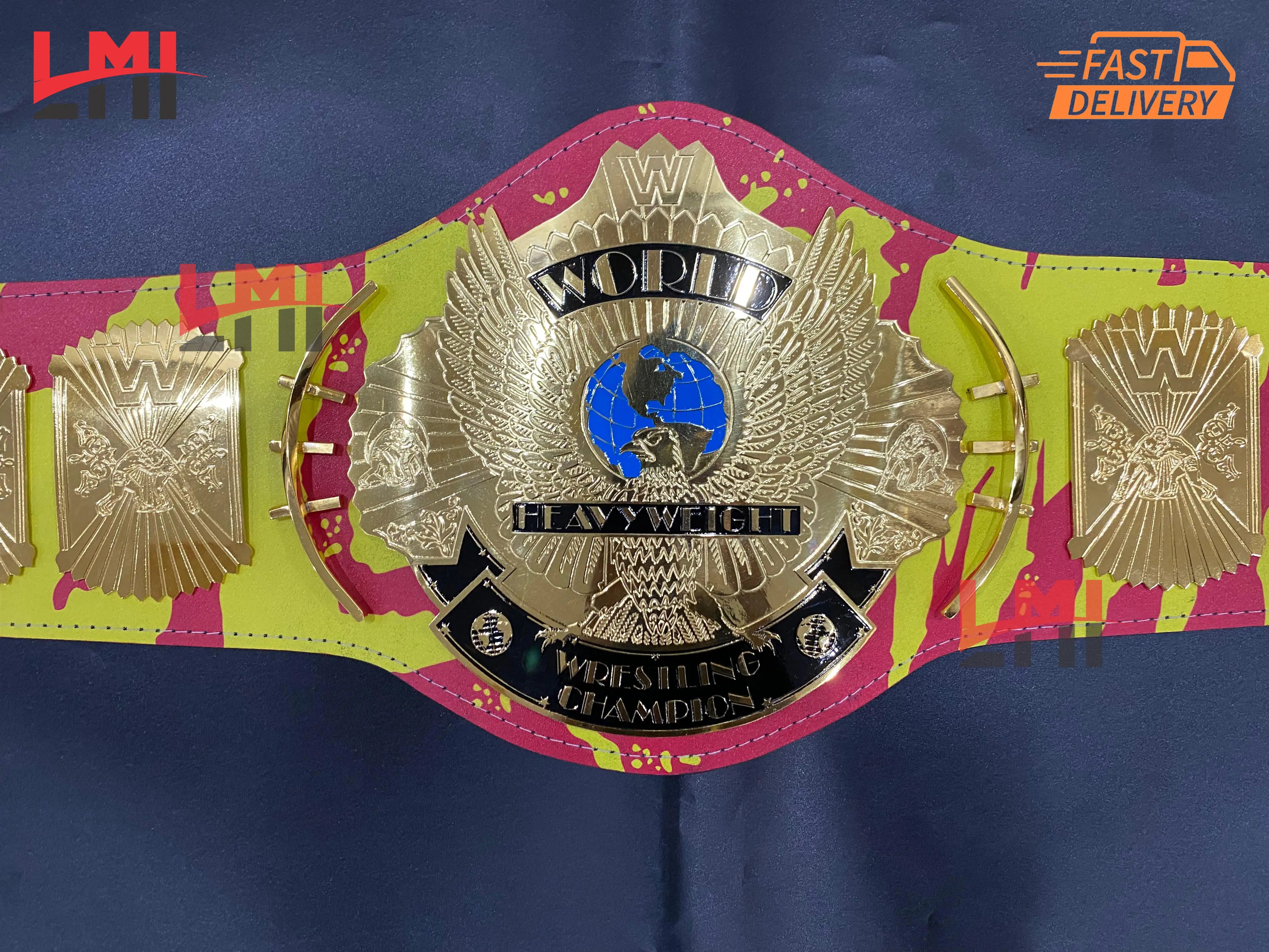 Tribute Hulk Hogan Winged Eagle Championship Belt Title Wrestling Belt 