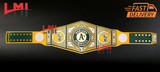 Oakland Athletics WWE Legacy MLB Championship Belt 2MM Brass - LMI Championship Belts