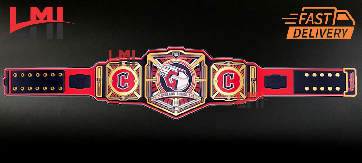 Cleveland Guardians WWE Legacy MLB Championship Belt 2MM Brass - LMI Championship Belts