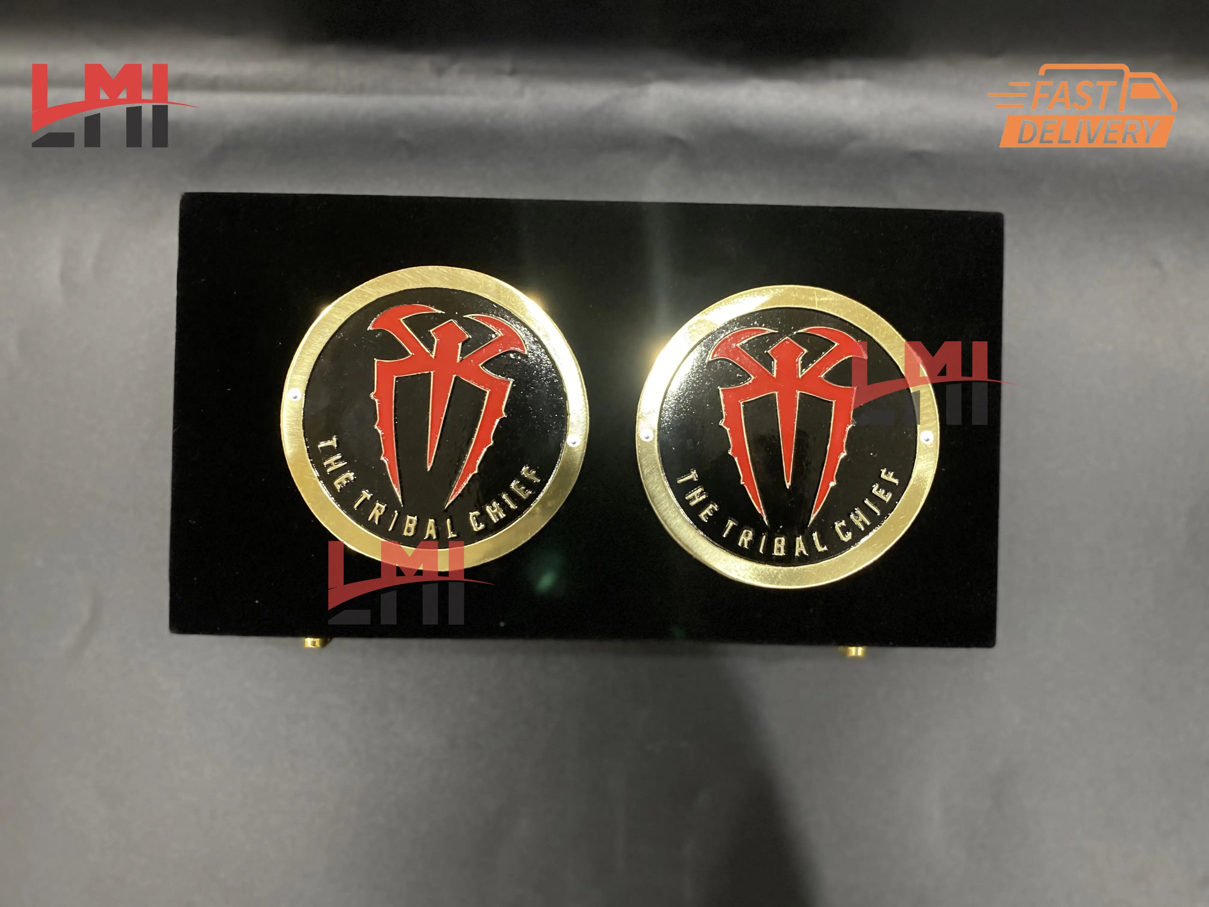WWE Roman Reigns Tribal Chief Signature Black Side Plates 4mm 