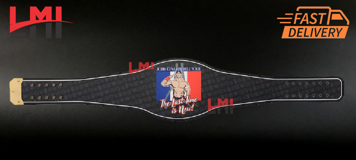 Pack of 2 Cody Rhodes and John Cena Paris Spinner Championship Wrestling Belt 6mm Diecast and 2mm Brass with 2 Bags
