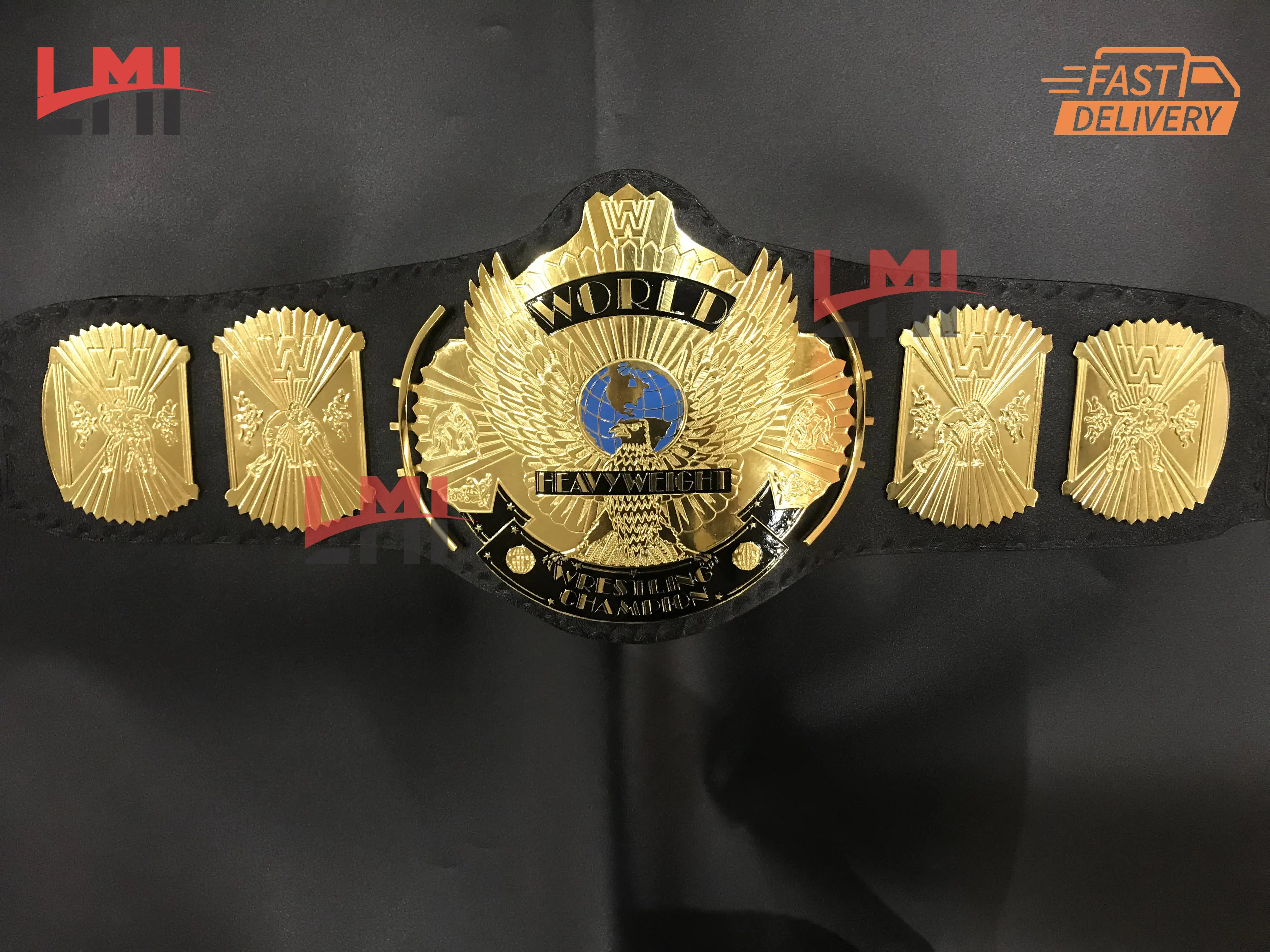 WWE Winged Eagle Championship Belt Wrestling Replica Belt 2mm - LMI Championship Belts