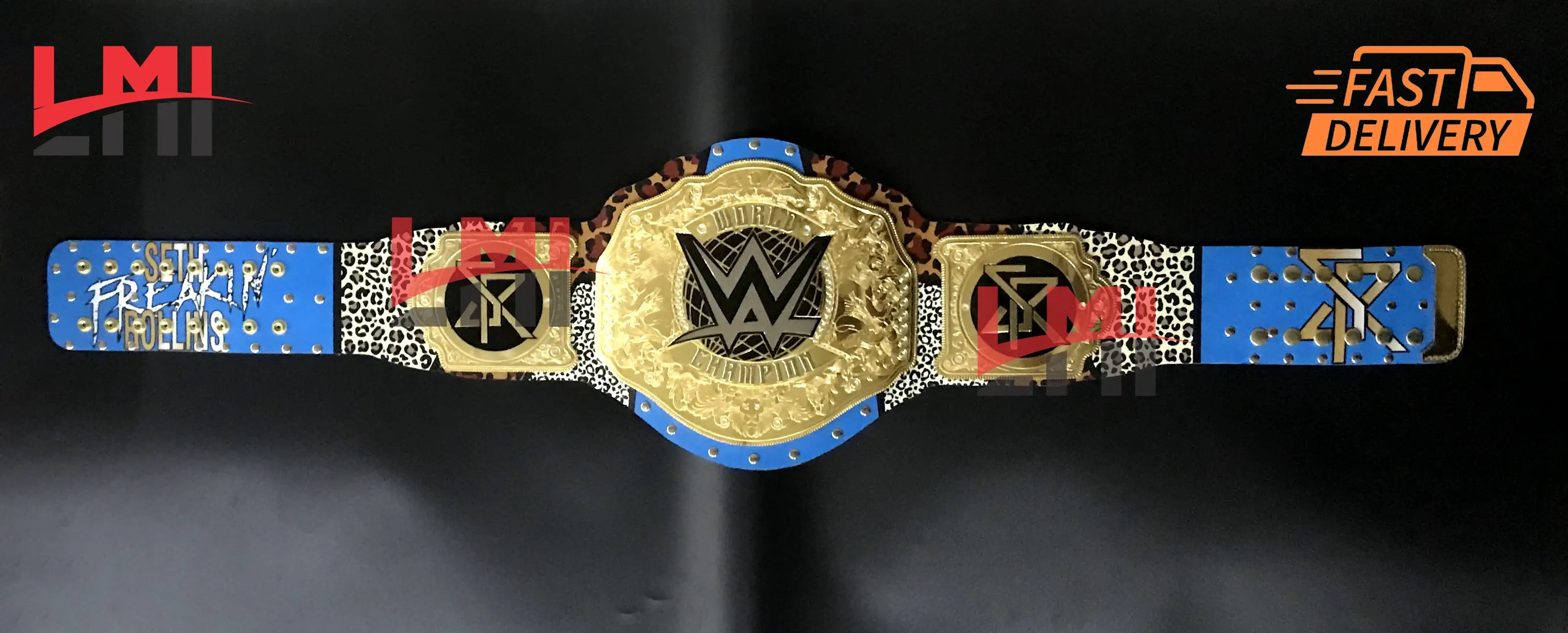 Seth Rollins Custom World Heavyweight Championship Belt 2mm Brass - LMI Championship Belts