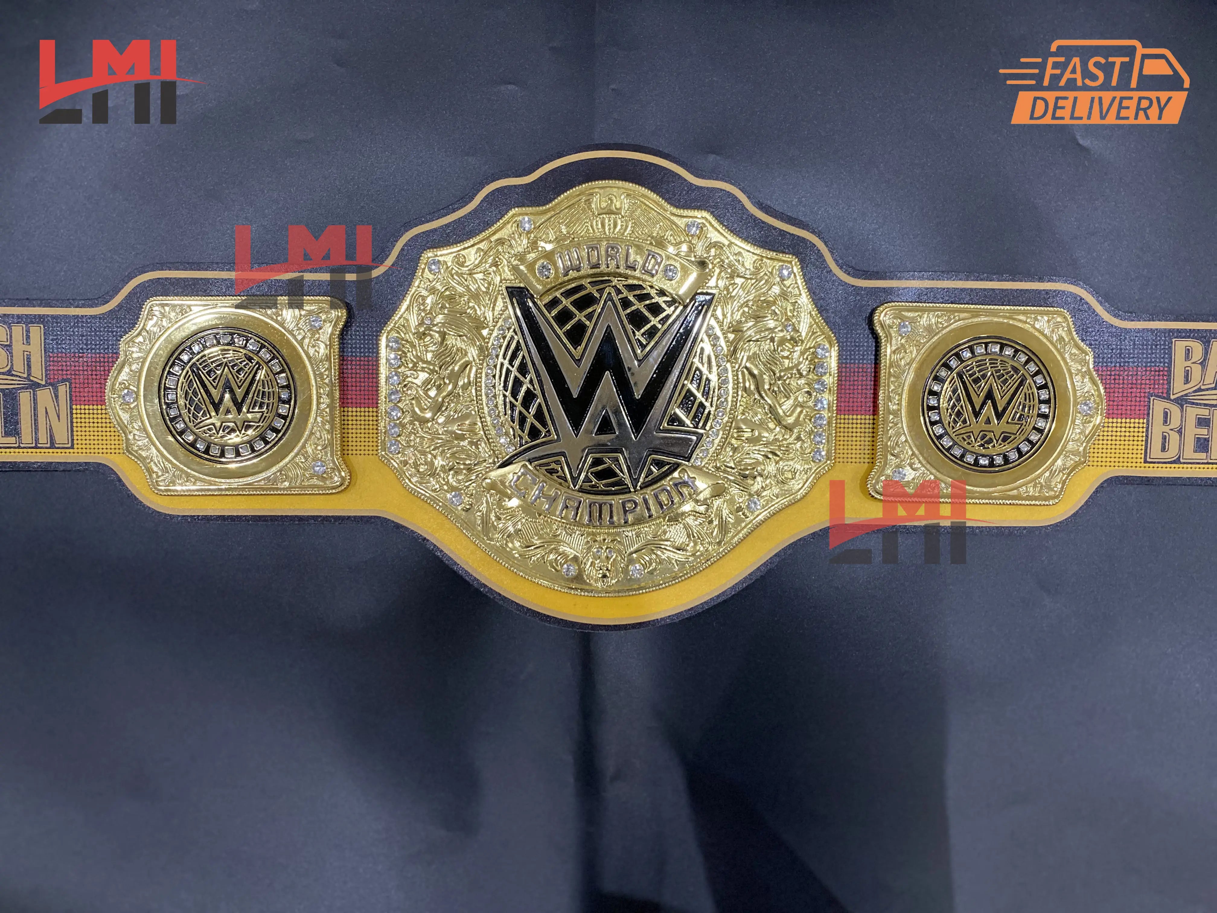Bash in Berlin World Heavyweight Championship Belt Replica Title Wrestling Belt 6mm 