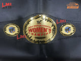 WWF Women's Oval Intercontinental Championship Belt 6MM Brass - LMI Championship Belts