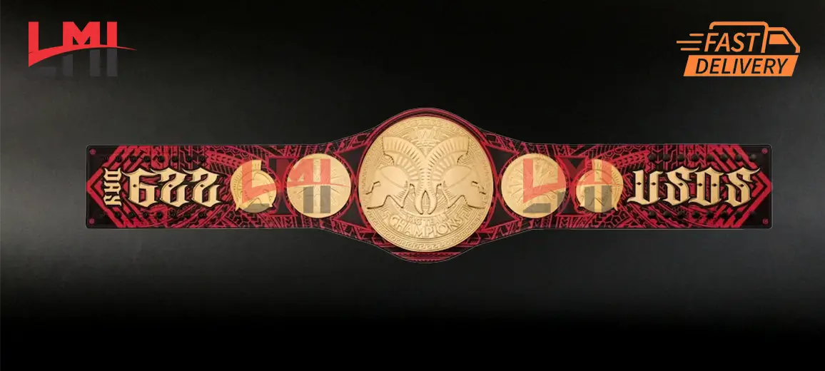 WWE Usos Signature Series Tag Team Championship Belt 2mm Brass 