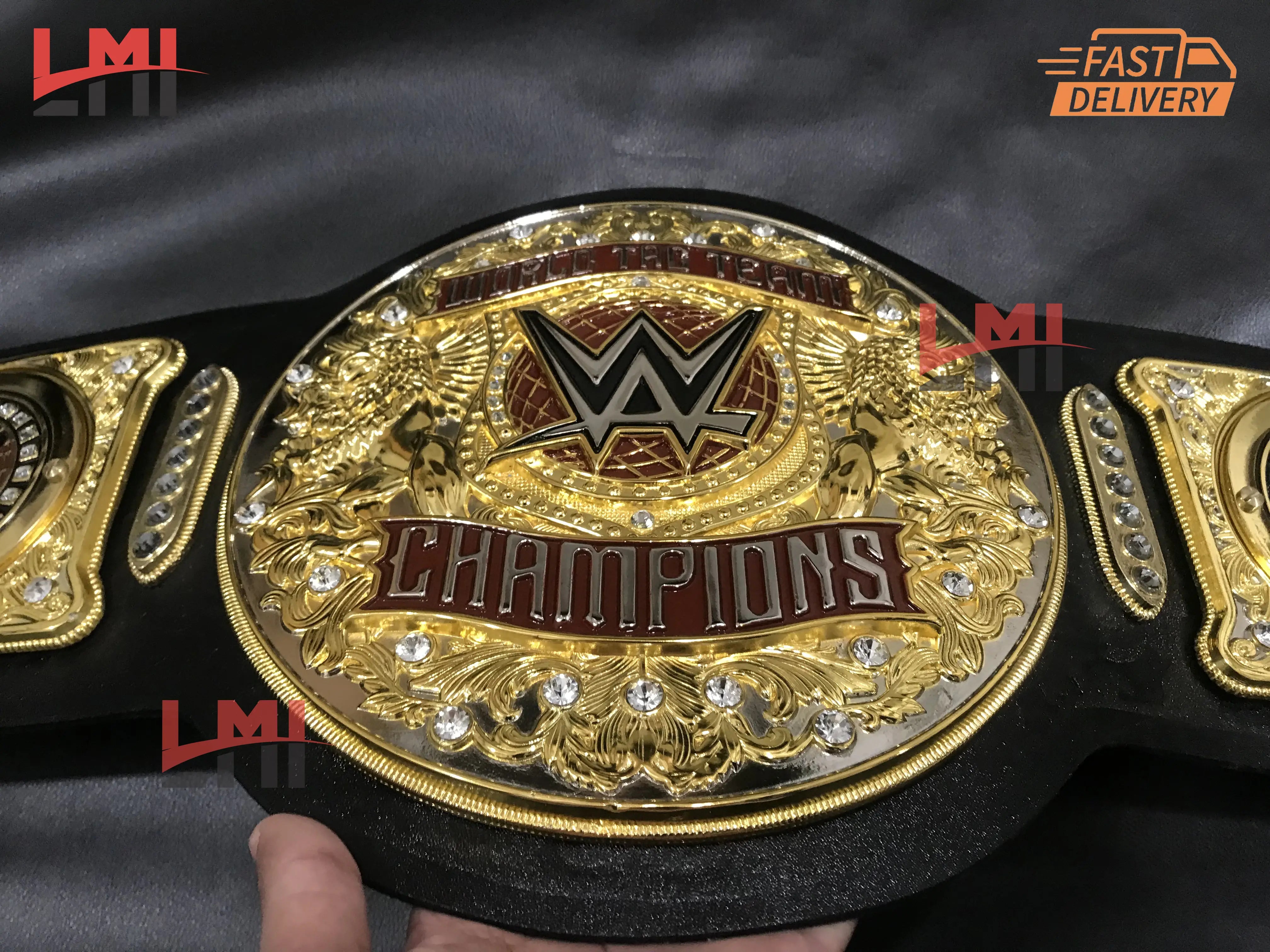 WWE New World Tag Team Heavyweight Replica Wrestling Championship Belt 6mm Diecast - LMI Championship Belts