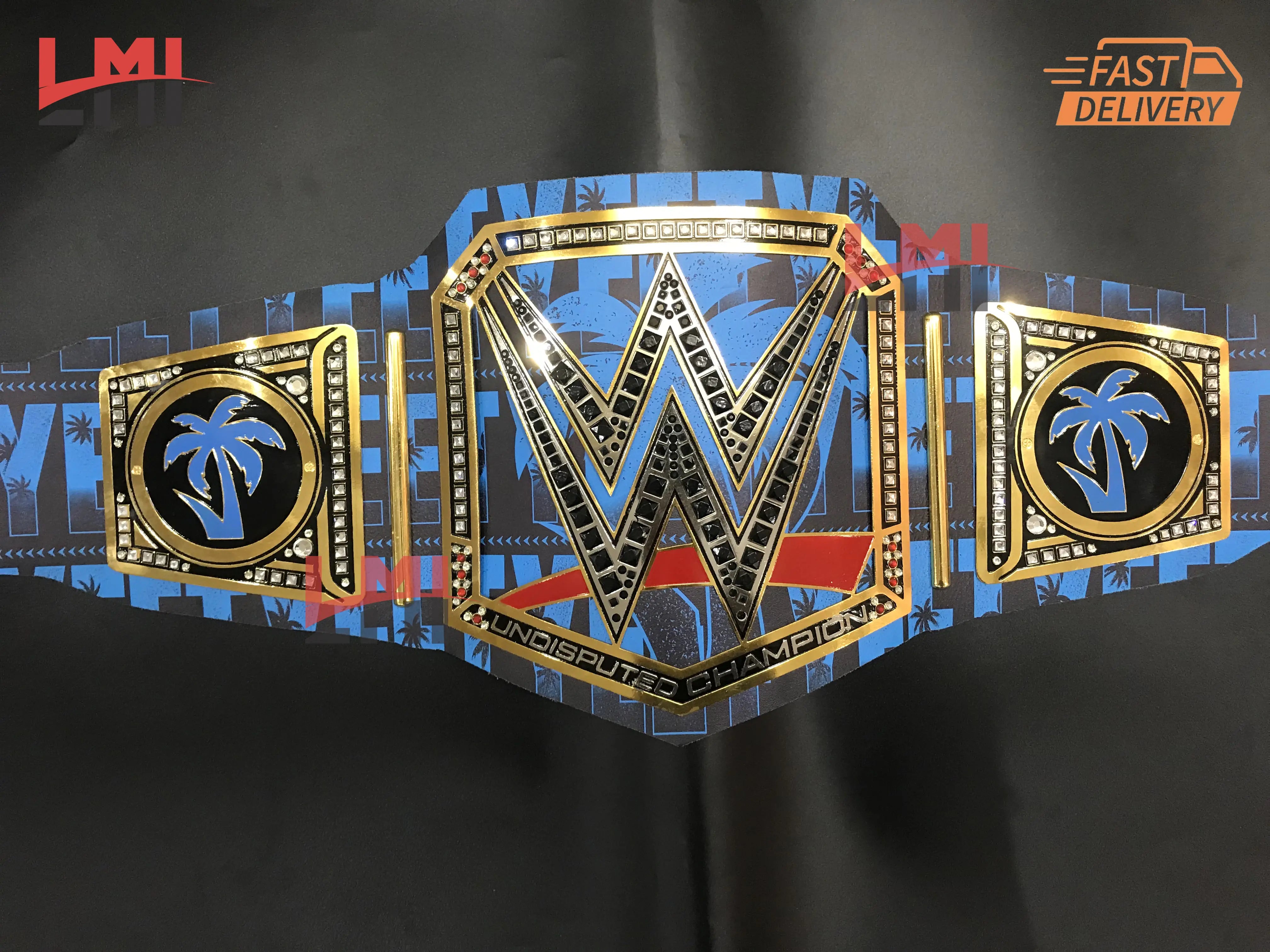 Custom Yeet Jey Uso Championship Belt Wrestling Belt 2mm Brass 