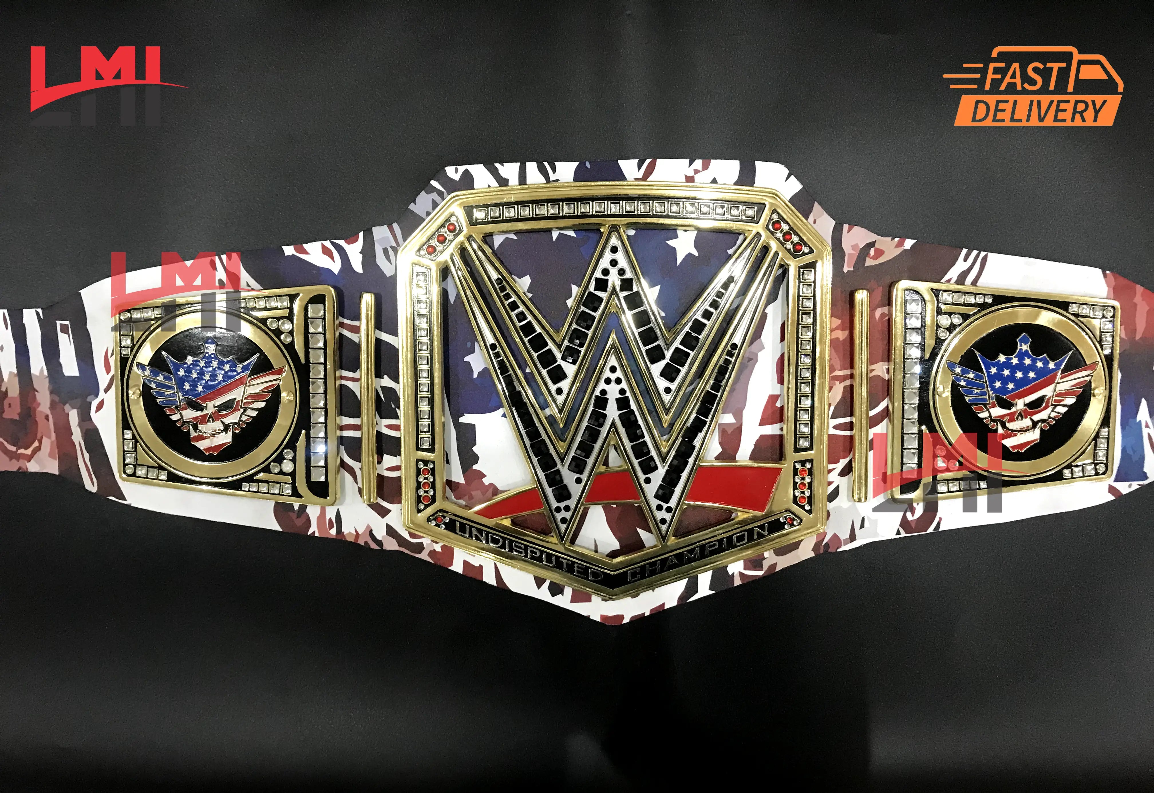 New Custom Cody Rhodes Championship Belt Wrestling Belt 4mm Diecast - LMI Championship Belts
