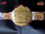 Custom Edge Rated R Big Gold World Heavyweight Championship Belt Wrestling Replica Belt - LMI Championship Belts